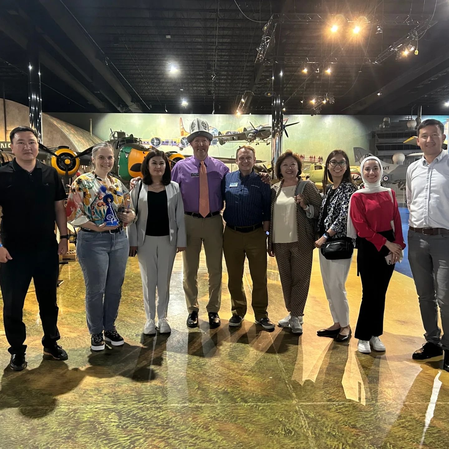 It's been a joy connecting IVLP participants from this Education In The Digital Age program from the Kyrgyz Republic with their peers in West Michigan.

Their meeting at the Air Zoo was especially unforgettable, as CEO Troy Thrash (pictured here wear