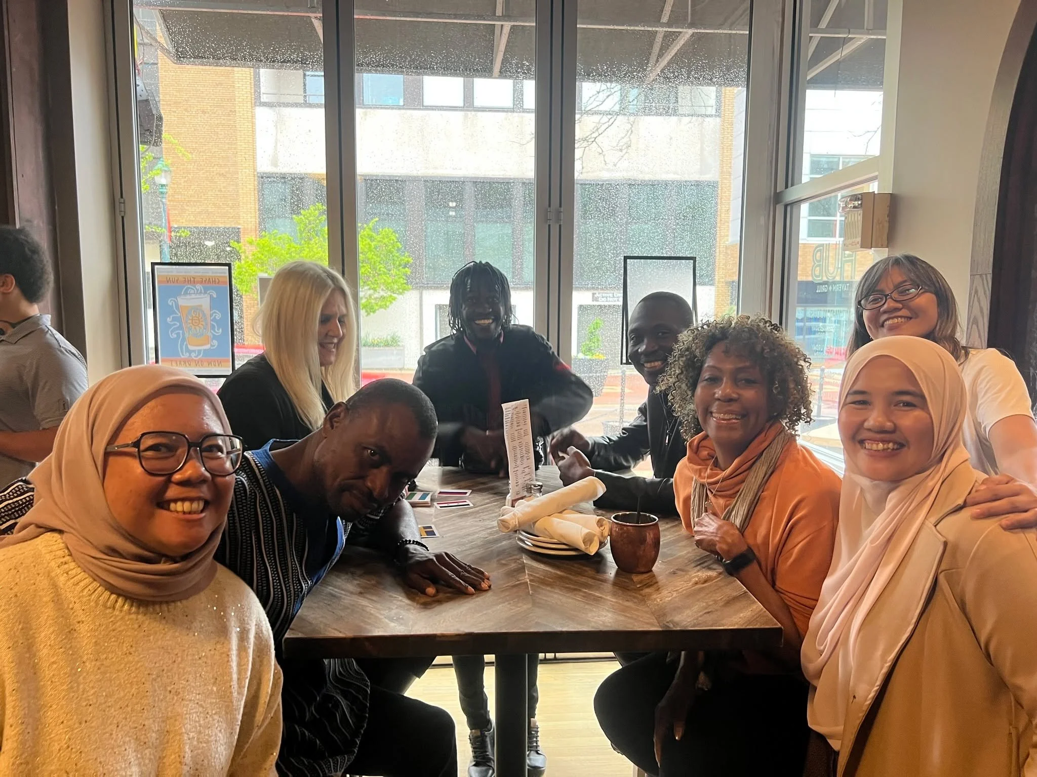 Worlds collided on April 27 when Global Ties Kalamazoo hosted two IVLP delegations at the same time! 

One from Indonesia focused on innovation through academic partnerships, and the other from all over Africa (Algeria, Benin, Burkina Faso, DR Congo,
