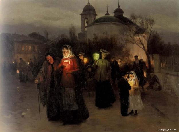   Maundy Thursday,  Mykola Pymonenko 