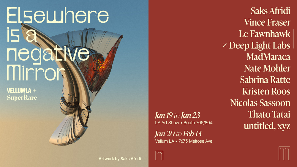 Vellum LA, LA’s premier art gallery for digital art located on Melrose Ave