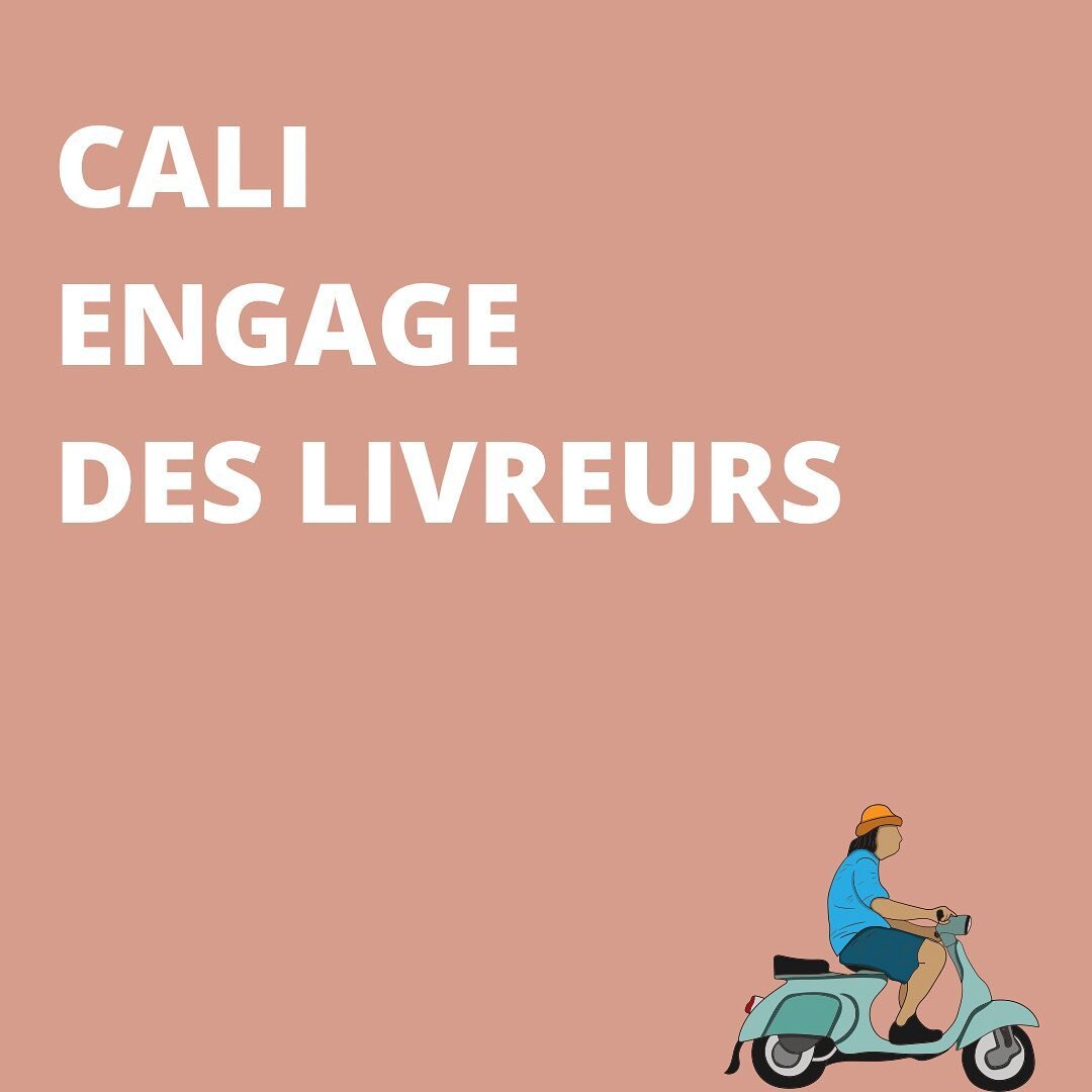 Tu es motiv&eacute;(e), disponible sur les temps de midi et avec le permis scooter en poche ? 🛵

Contacte-nous en Mp ou par mail sur conceptcaliwaterloo@gmail.com

🛵🥗