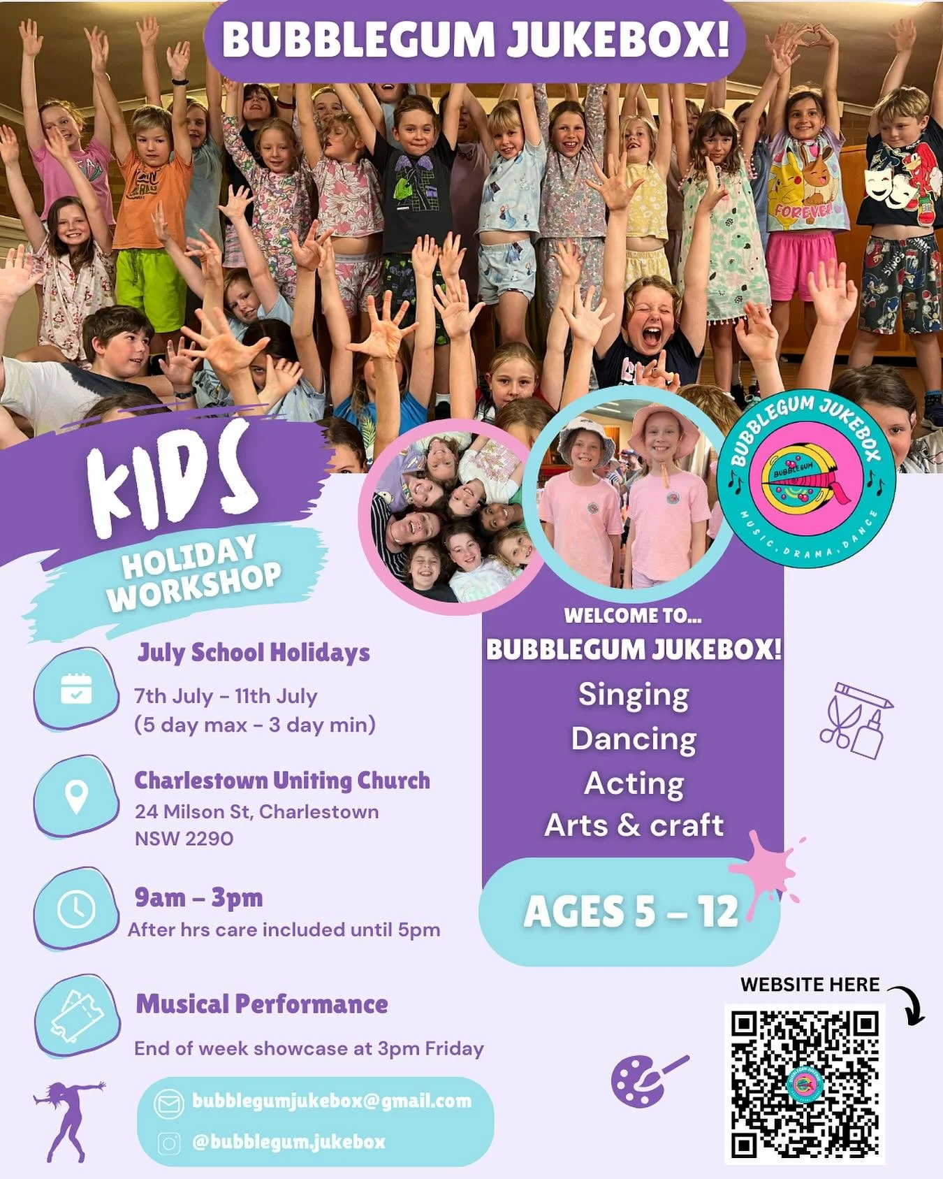 ❄️JULY HOLIDAYS! ❄️ We&rsquo;re once again getting closer to the holidays and we can&rsquo;t wait to start another amazing program at Bubblegum Jukebox! ✨ Sign up now before all spots are taken, link in bio. #school #schoolholidays #schoolholidayfun 