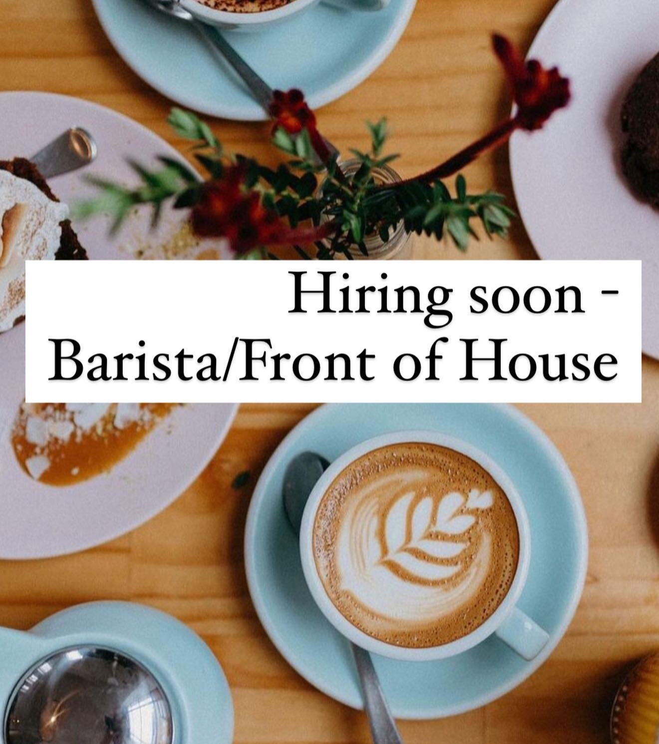One of our baristas is heading away on overseas adventures next month - so we are preparing ahead and looking for someone new to step in. 

We are looking for someone with current coffee experience who also loves all aspects of front of house work to
