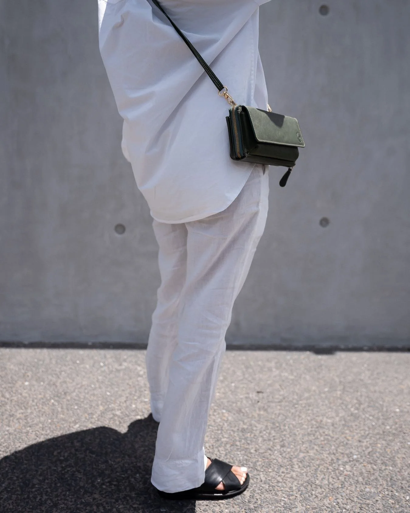 Inspired by  nature - the Anvi Cross body bag in Green Sage