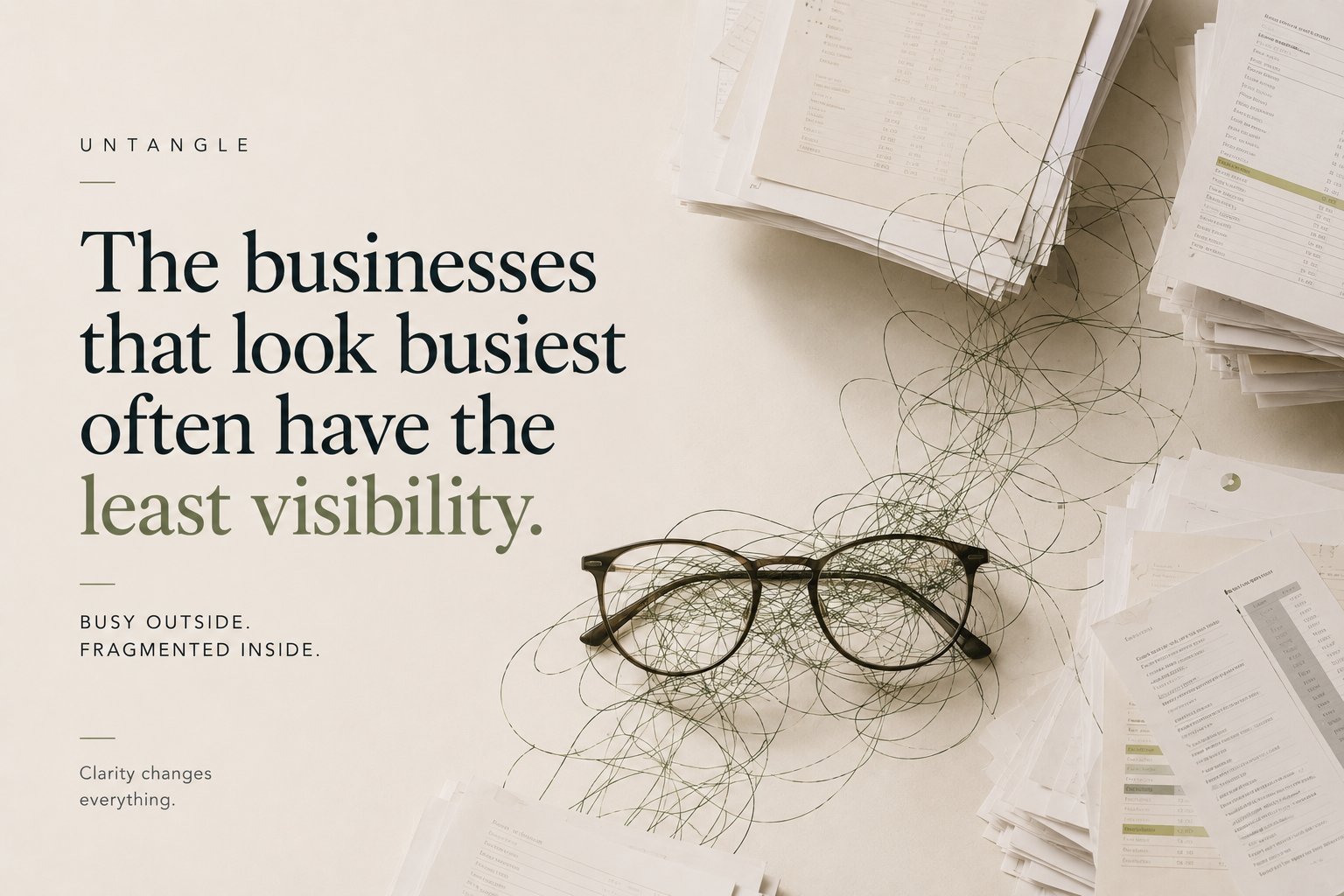The businesses that look busiest often have the least visibility