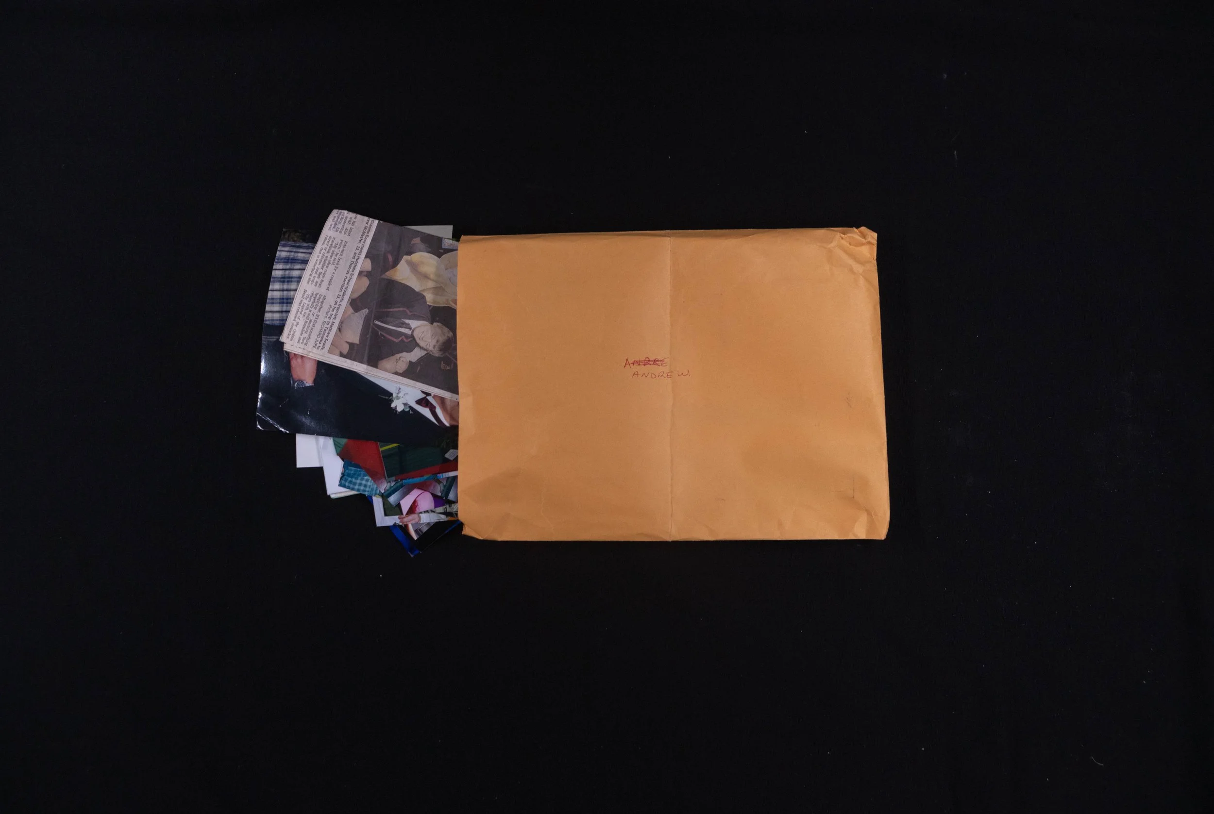 Yiayia (2022) - collection of images and clippings collected for me, returned to me.