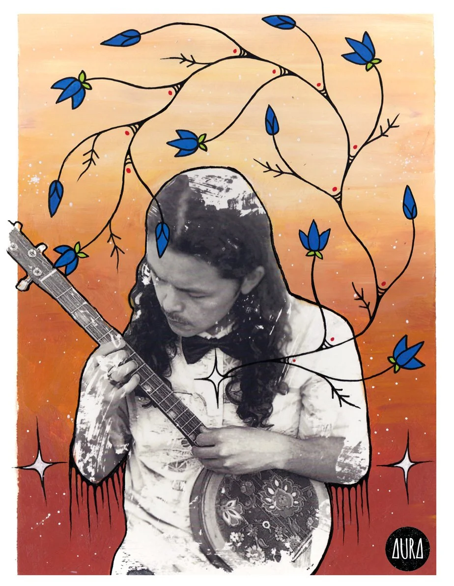 "The cookie tin guitar resembles dreams that you have to grow into. Many talented artists have had humble beginnings on old cigar box guitars. They're also aesthetically pleasing. Music is my sacred space. There are so many different ways to make mus