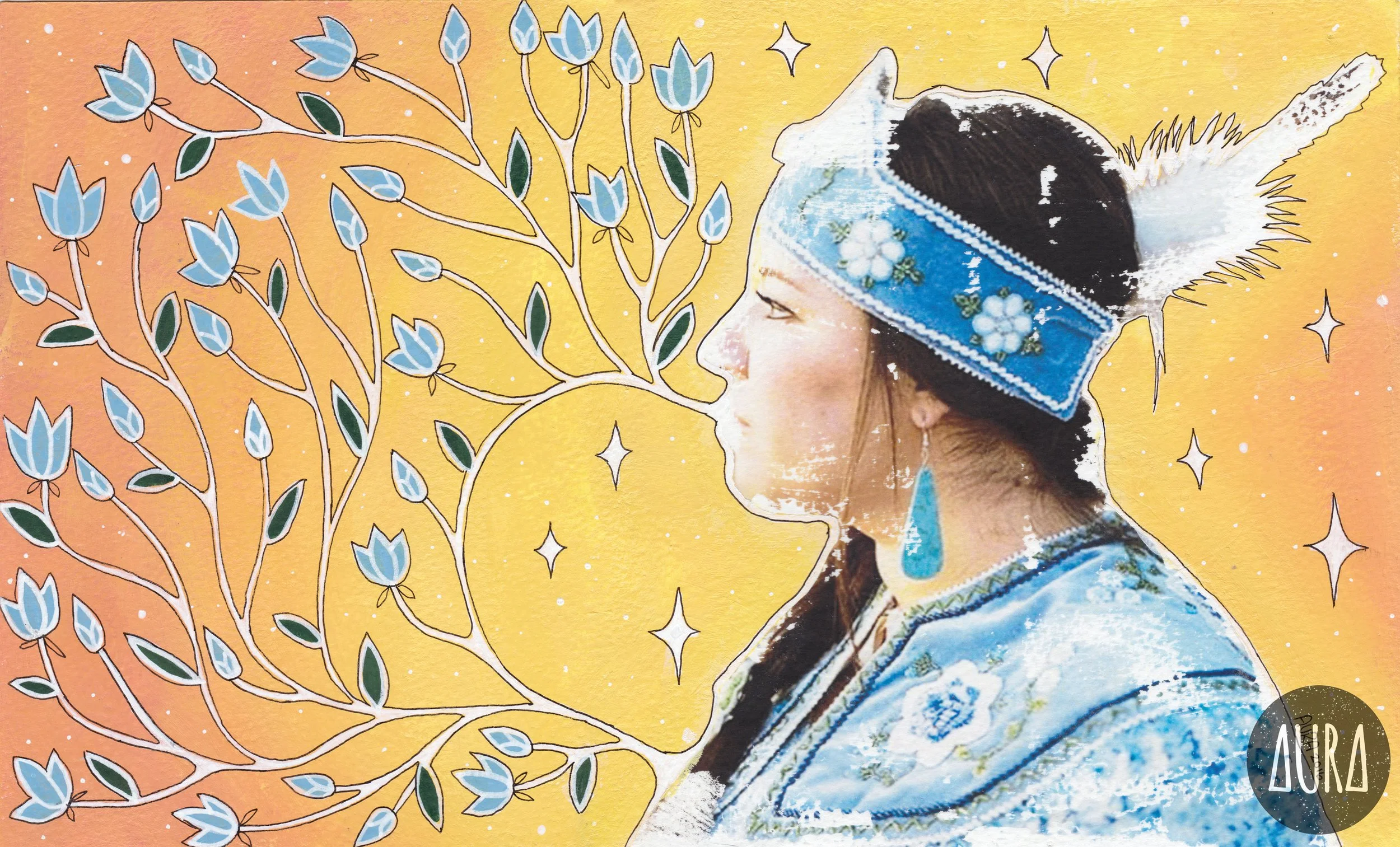 She Speaks Her Truth // Featuring Tishna Campbell // Cayuga Turtle Clan // Original photo by Alexis Munoa Dyer // Pechanga Band of Luiseno Indians