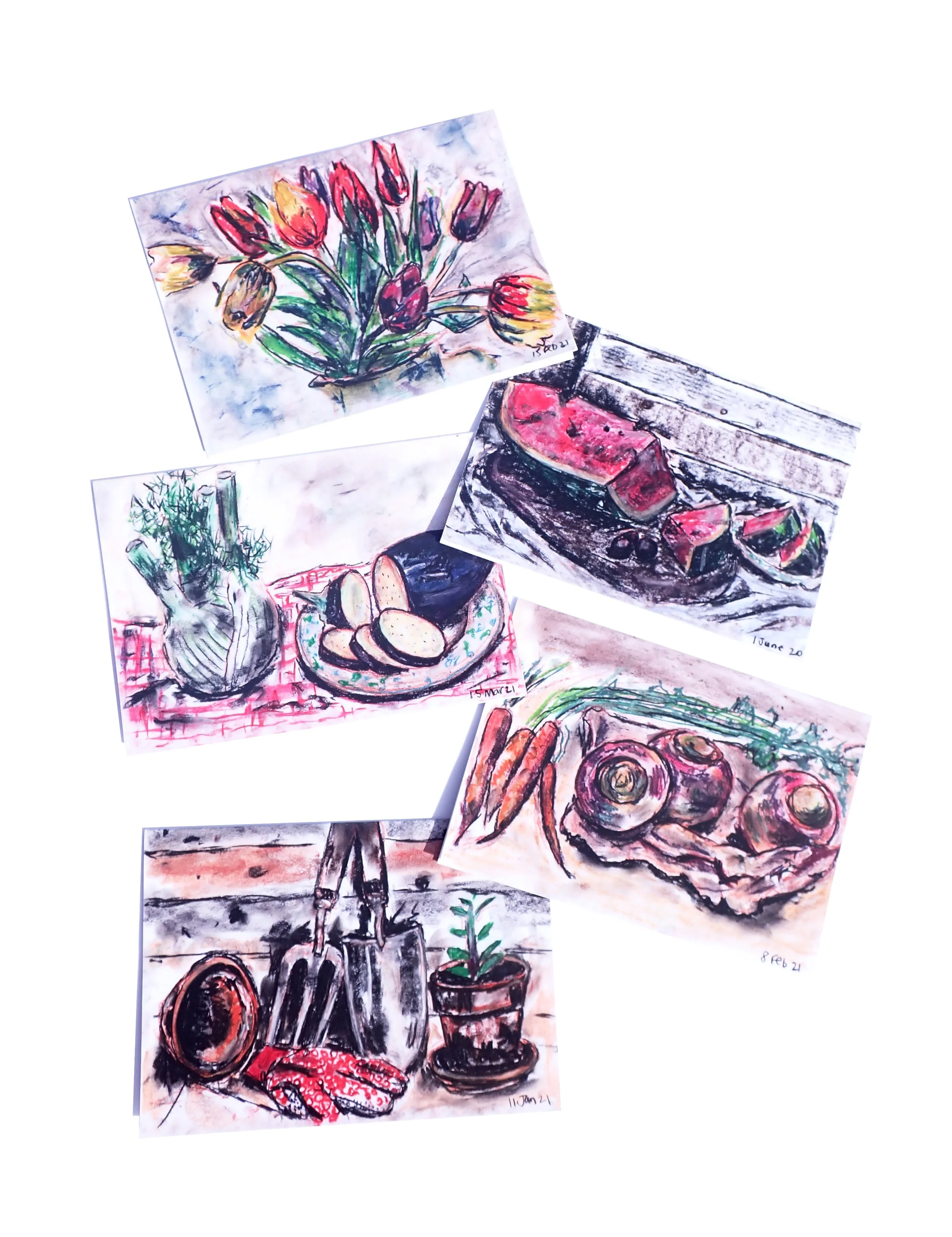 Lockdown Art A6 cards pack 3