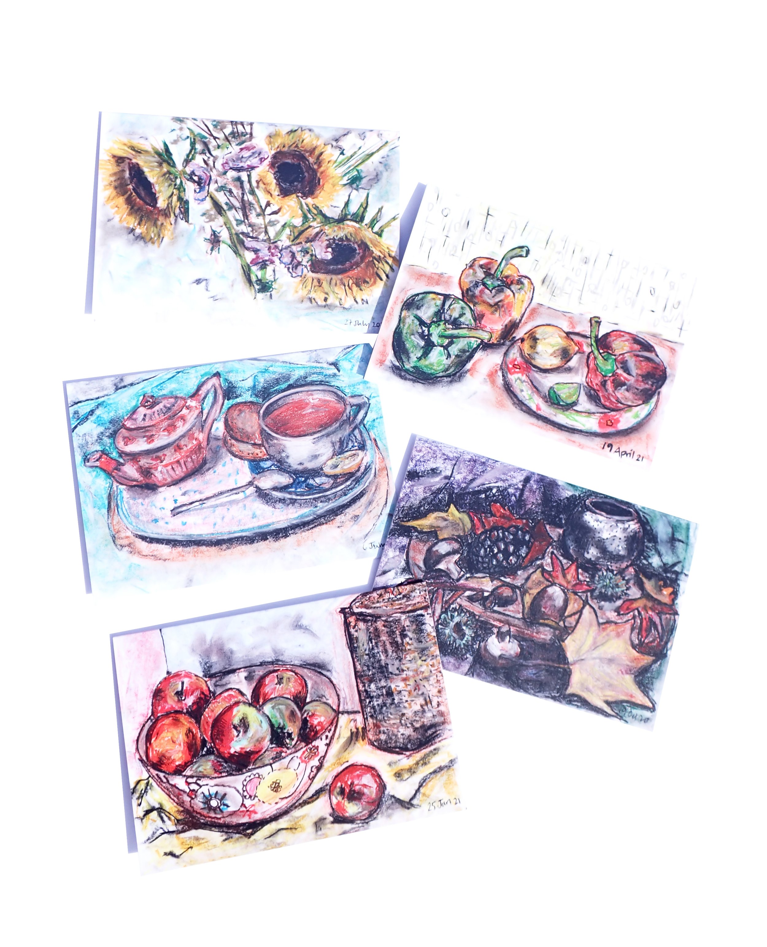 Lockdown Art A6 cards pack 4