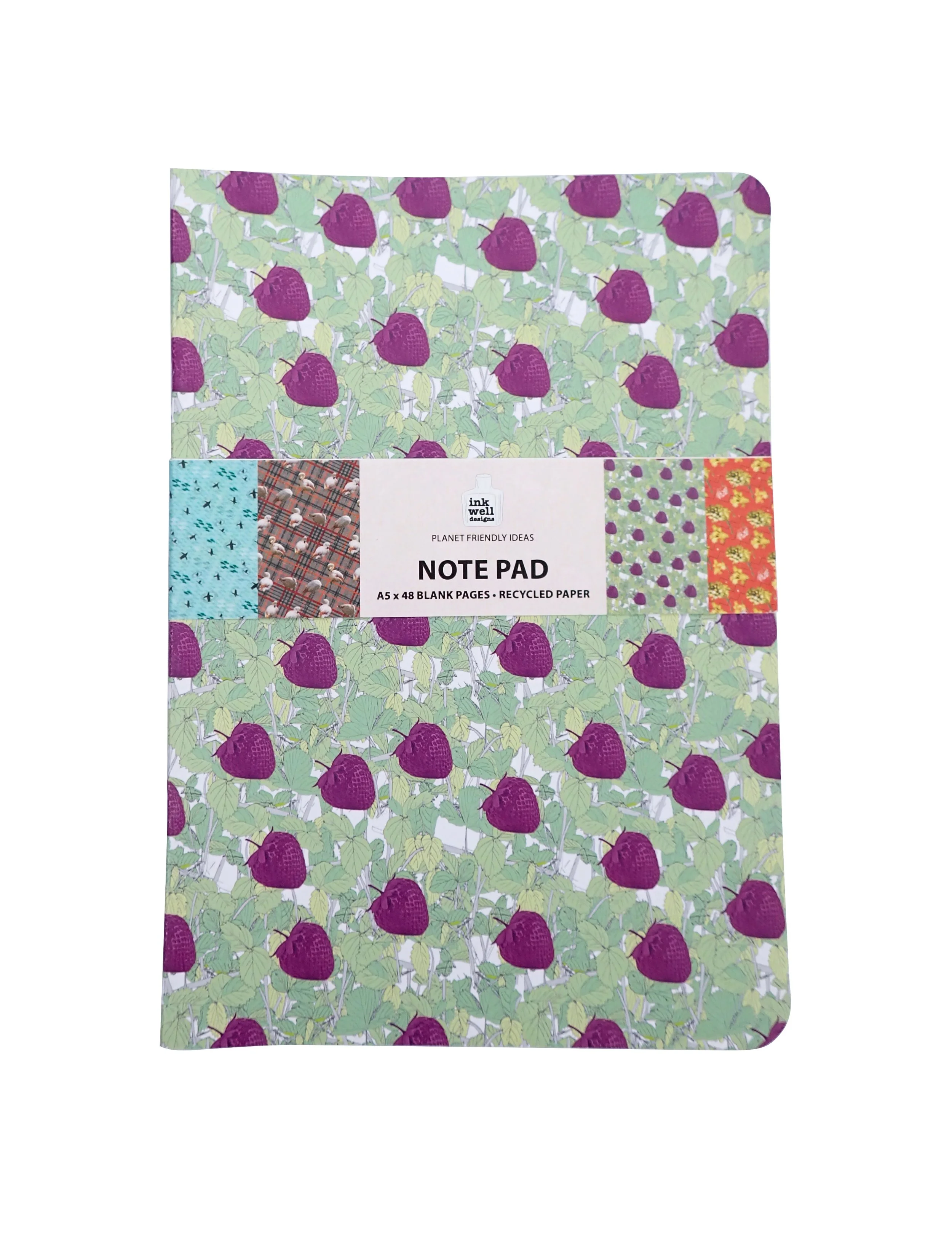 Scrumptious Strawberries A5 note pad