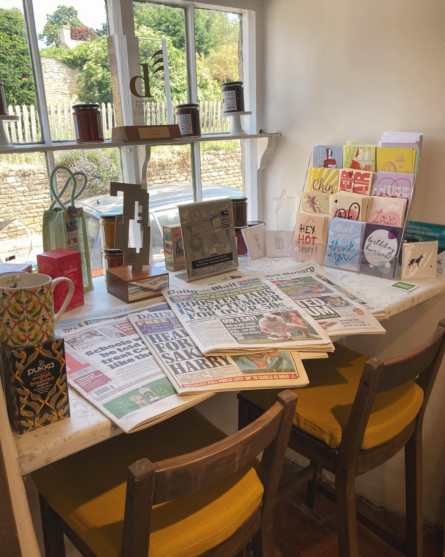 Pop into our wee shop for any of your daily essentials, like newspapers and coffee 🗞 ☕️ 💛 
&bull;
&bull;
&bull;
&bull;
&bull;
#villagelife #villagelifestyle #countrysidelife #rurallife #ukfood #stamfordliving #stamforduk #northants #northantslife #