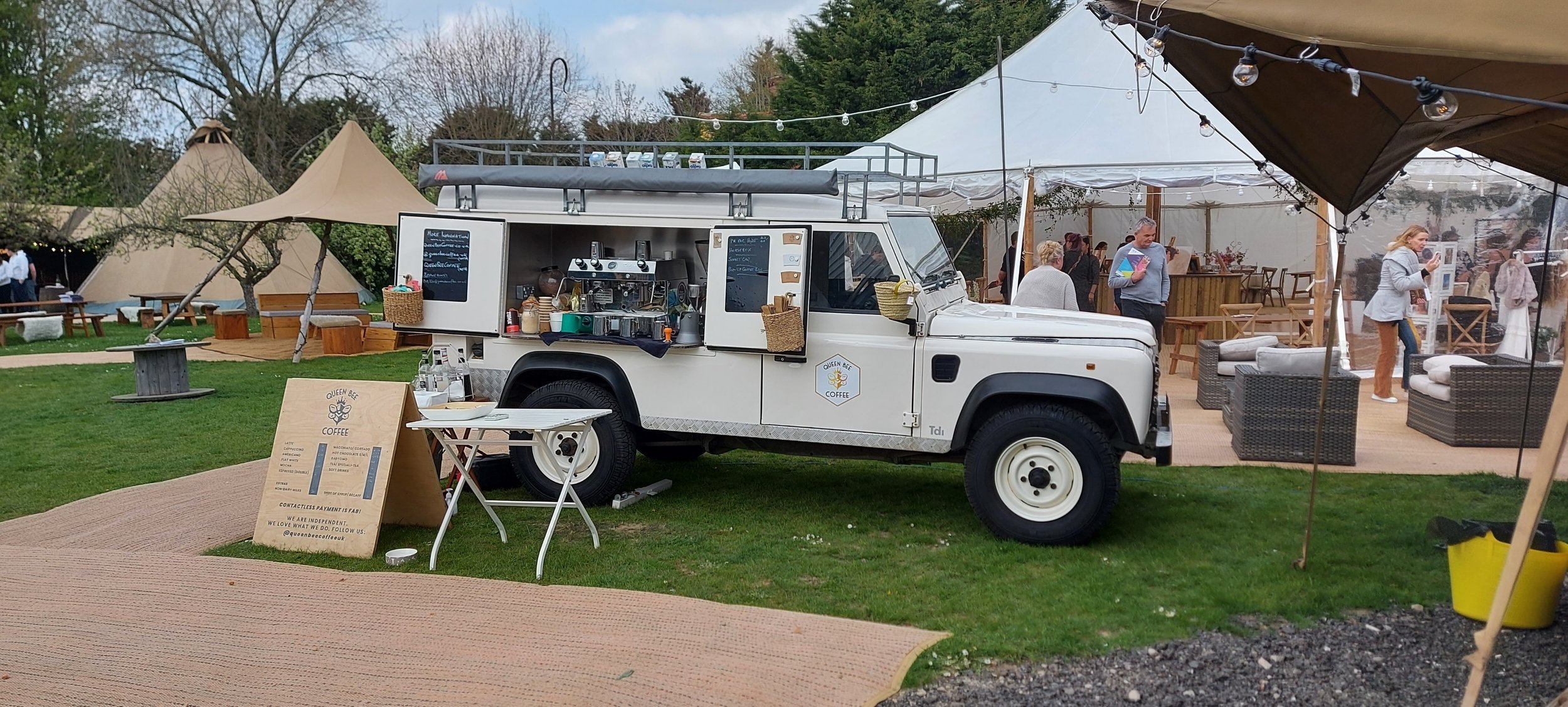 Mobile Land Rover Coffee in Suffolk