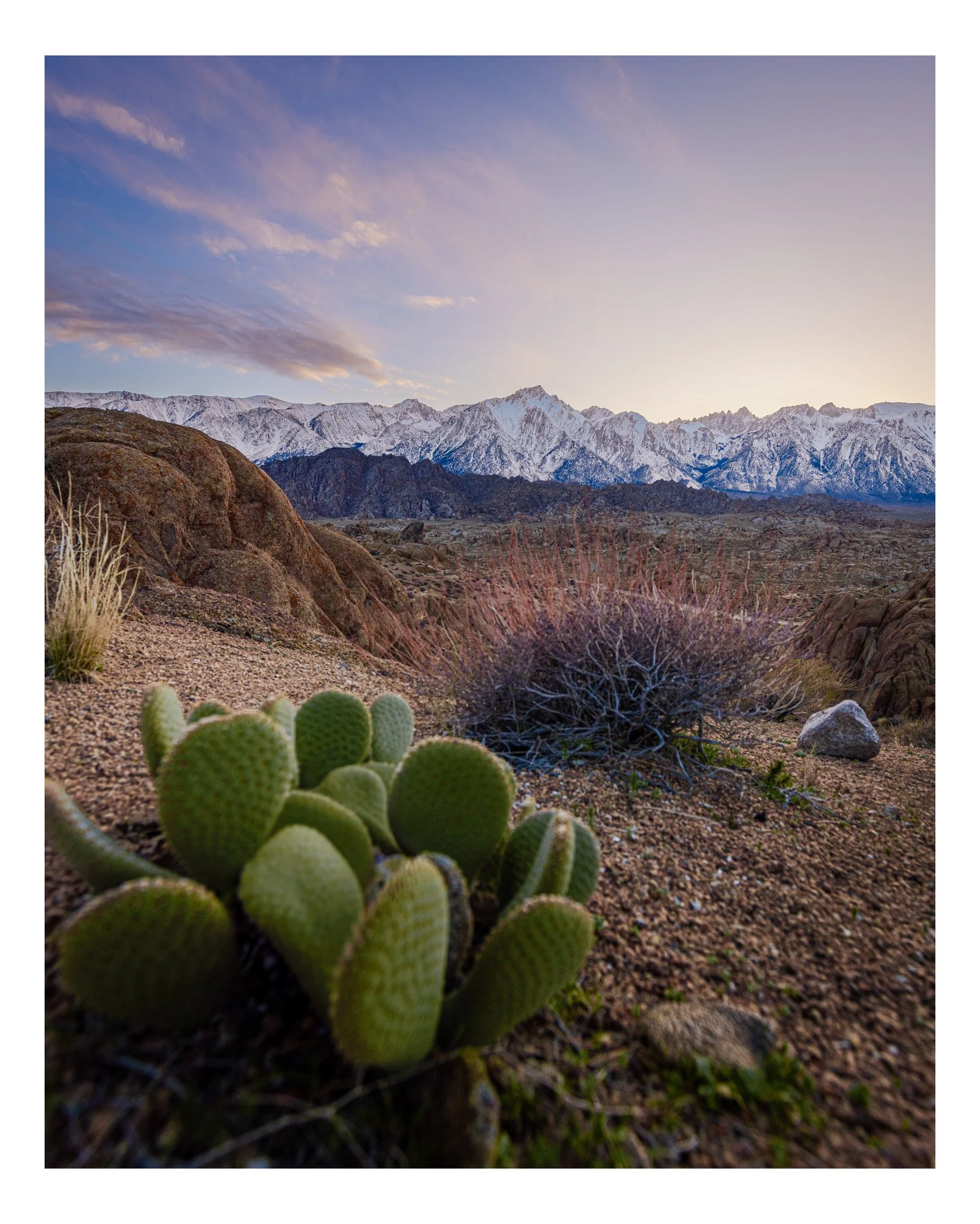 Sunset in the Eastern Sierra
