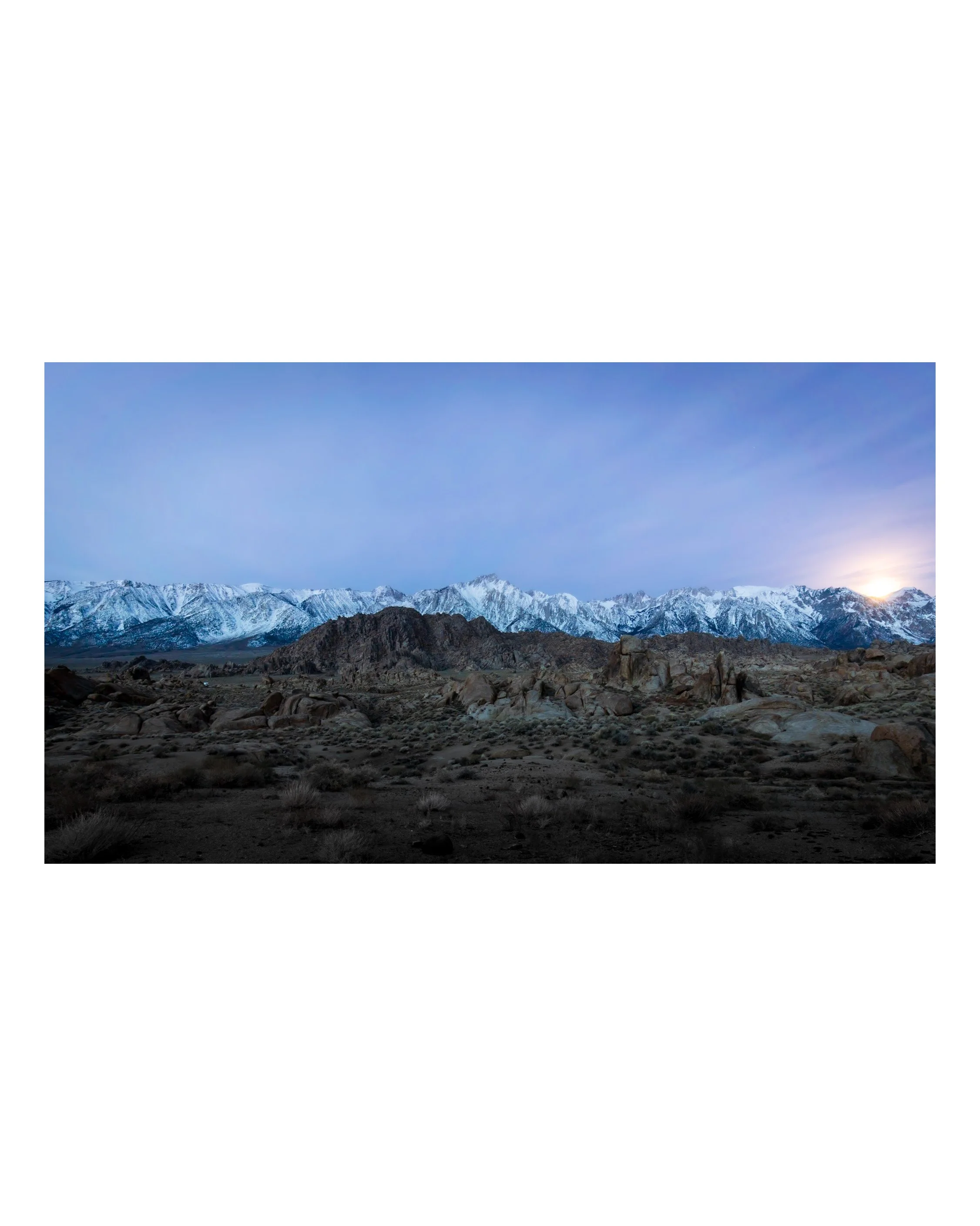 Morning in Alabama Hills