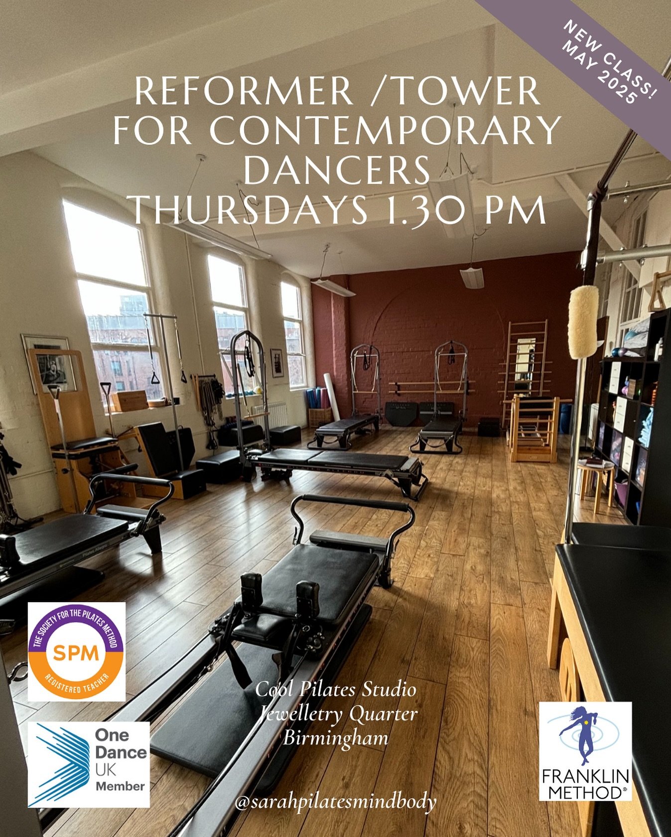 Contemporary Dancers of Birmingham - this one is just for you!

Pilates offers you a powerful foundation for both performance enhancement, injury prevention and rebalancing your hard working bodies BUT you need more than a general class but one that 