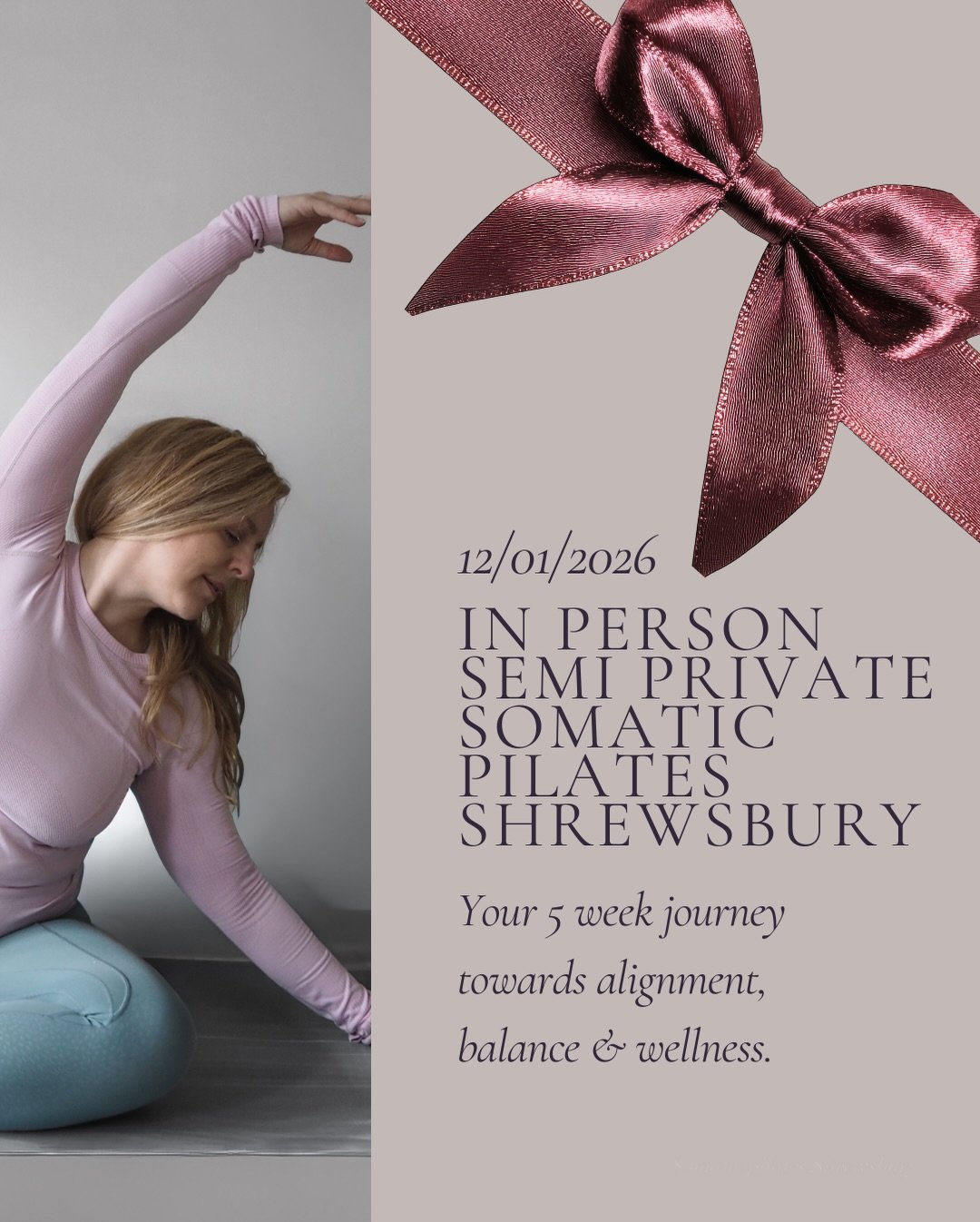 ✨ Move with Presence, Ease &amp; Support✨ 
Rediscover how movement can feel - not just look.

My Somatic Pilates &amp; Movement Group Classes are a place where you can slow down with purpose, tune into sensation, and move with deep anatomical awarene