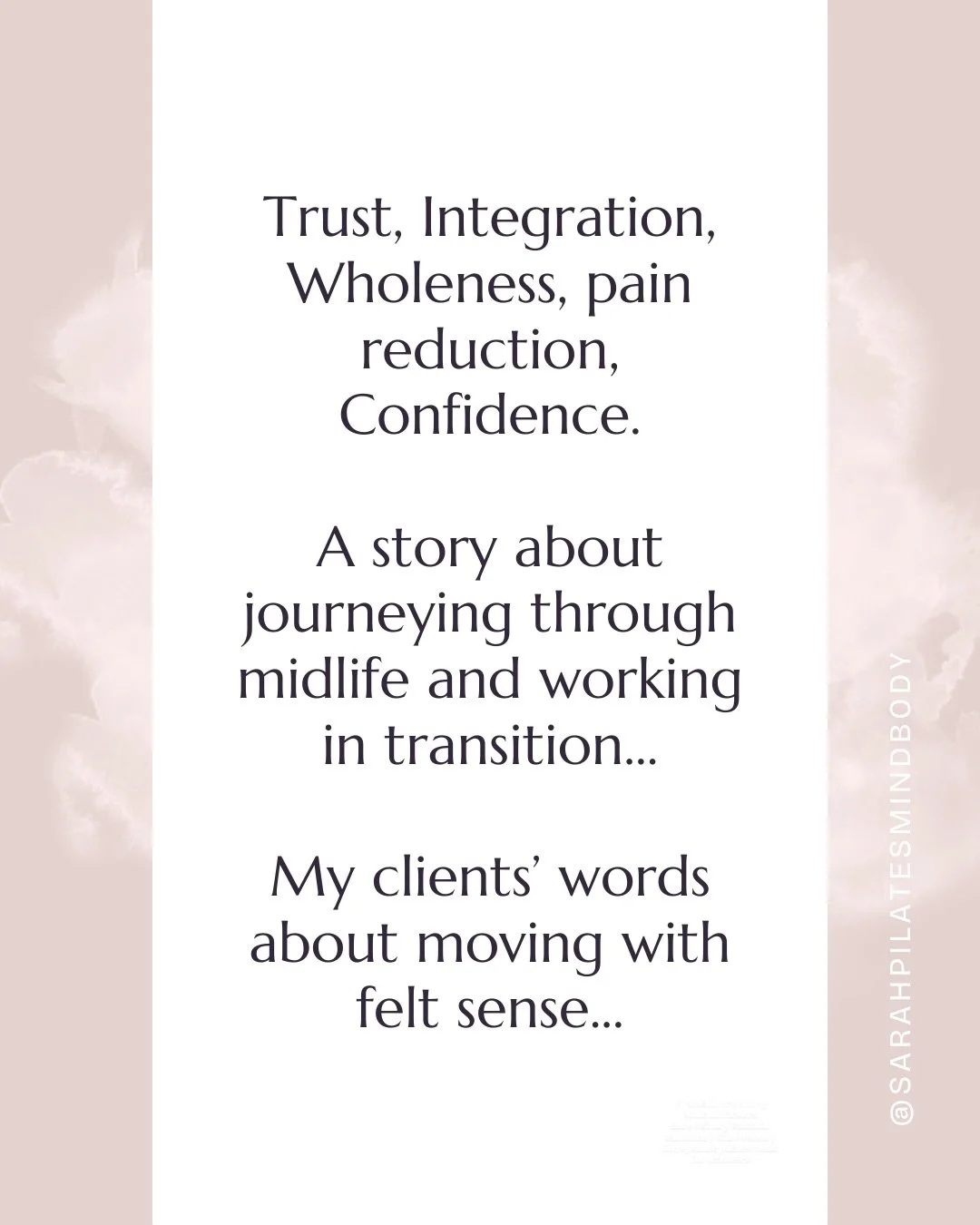 Why bother listening to your body in movement? Well you change your relationship with your physical body - you become less of an issue to fix and you develop a deeper relationship with you and much more!
If you are curious keep reading! 

One of my b
