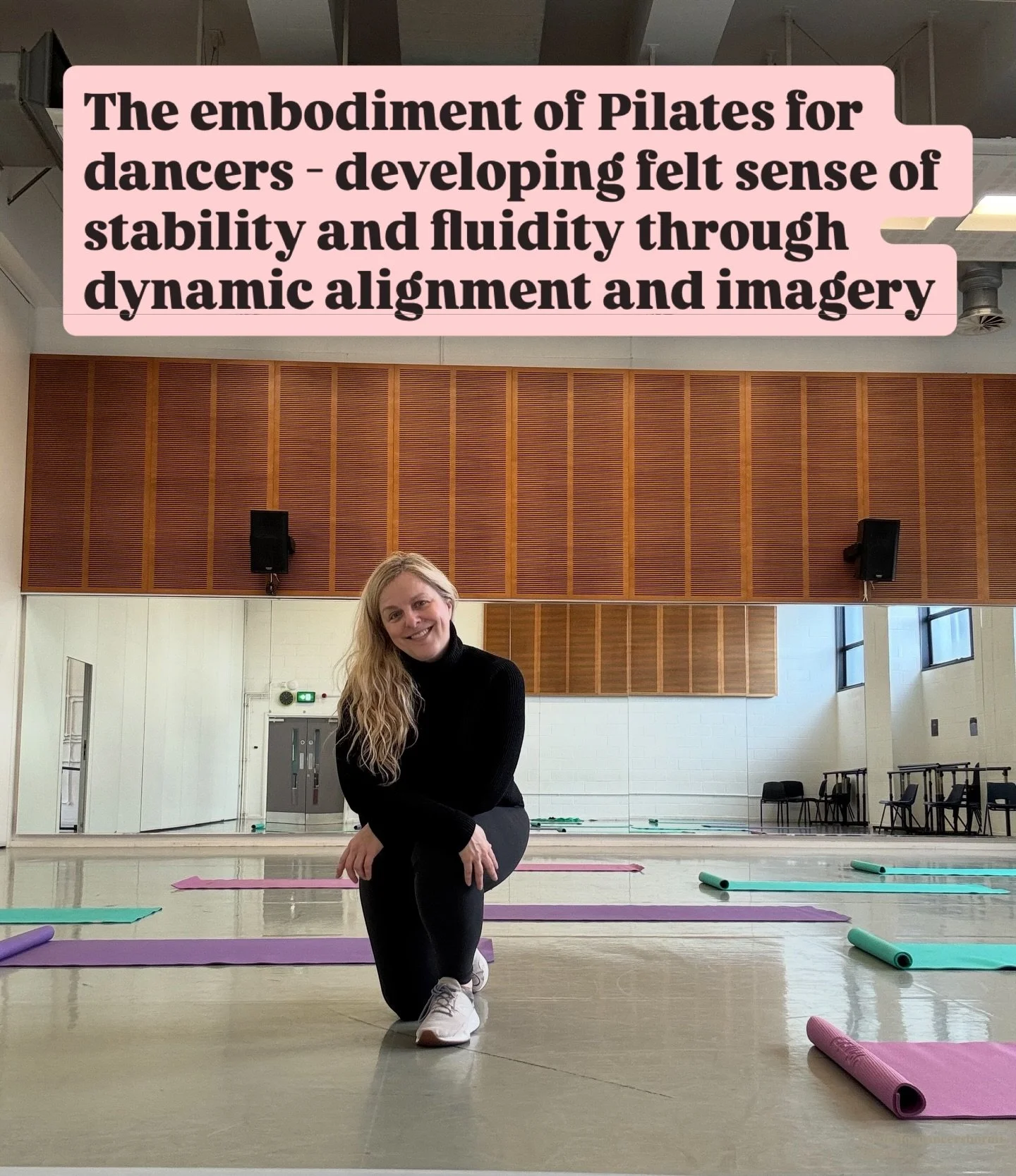 Today working with our dancers at Fabric CAT working on felt sense and embodiment of our ribs and dynamic movement as well as stability.  This is such an important tool for dancers to have - their repetitive movements result in overuse of many areas 