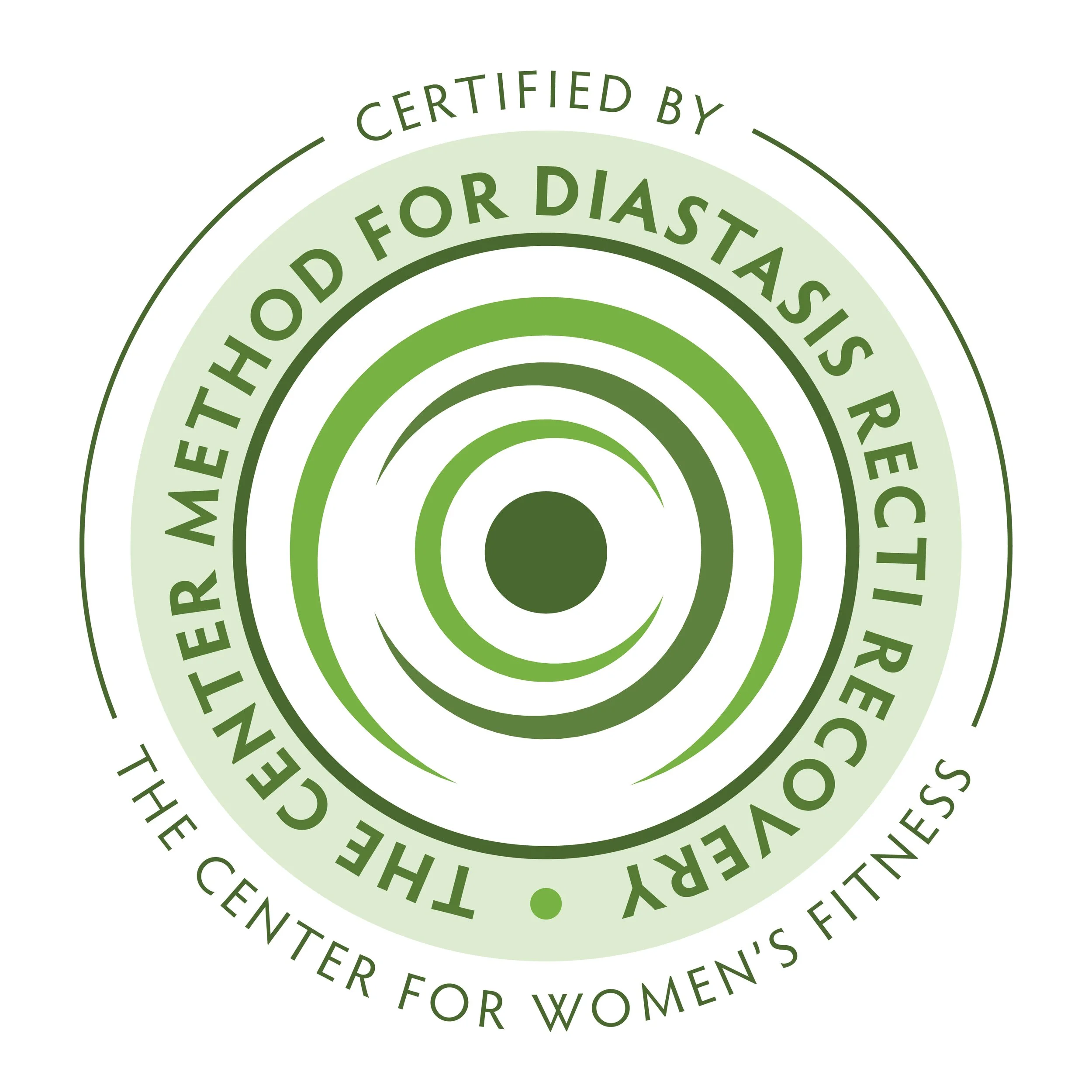 Official Carolyne Anthony Method badge verifying Sarah Pritchard as a Qualified Teacher in Diastasis Recti Recovery, linking to the official directory