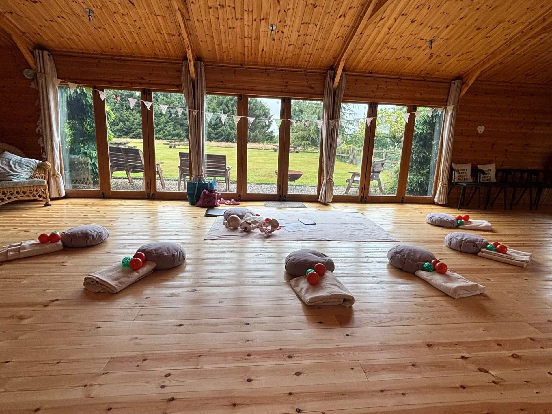 The Garden Room provides a safe, sun-filled sanctuary for our deep somatic work.  The Garden Room is a secluded hideaway