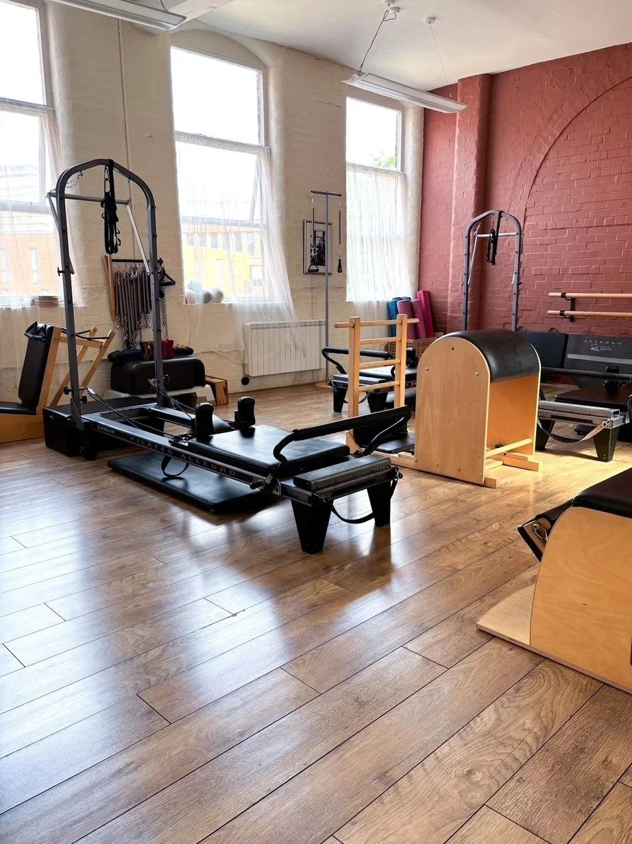 Dreamy somatic Pilates studio in Jewellery Quarter Birmingham, a place for comprehensive and remedial pilates with Sarah Pritchard