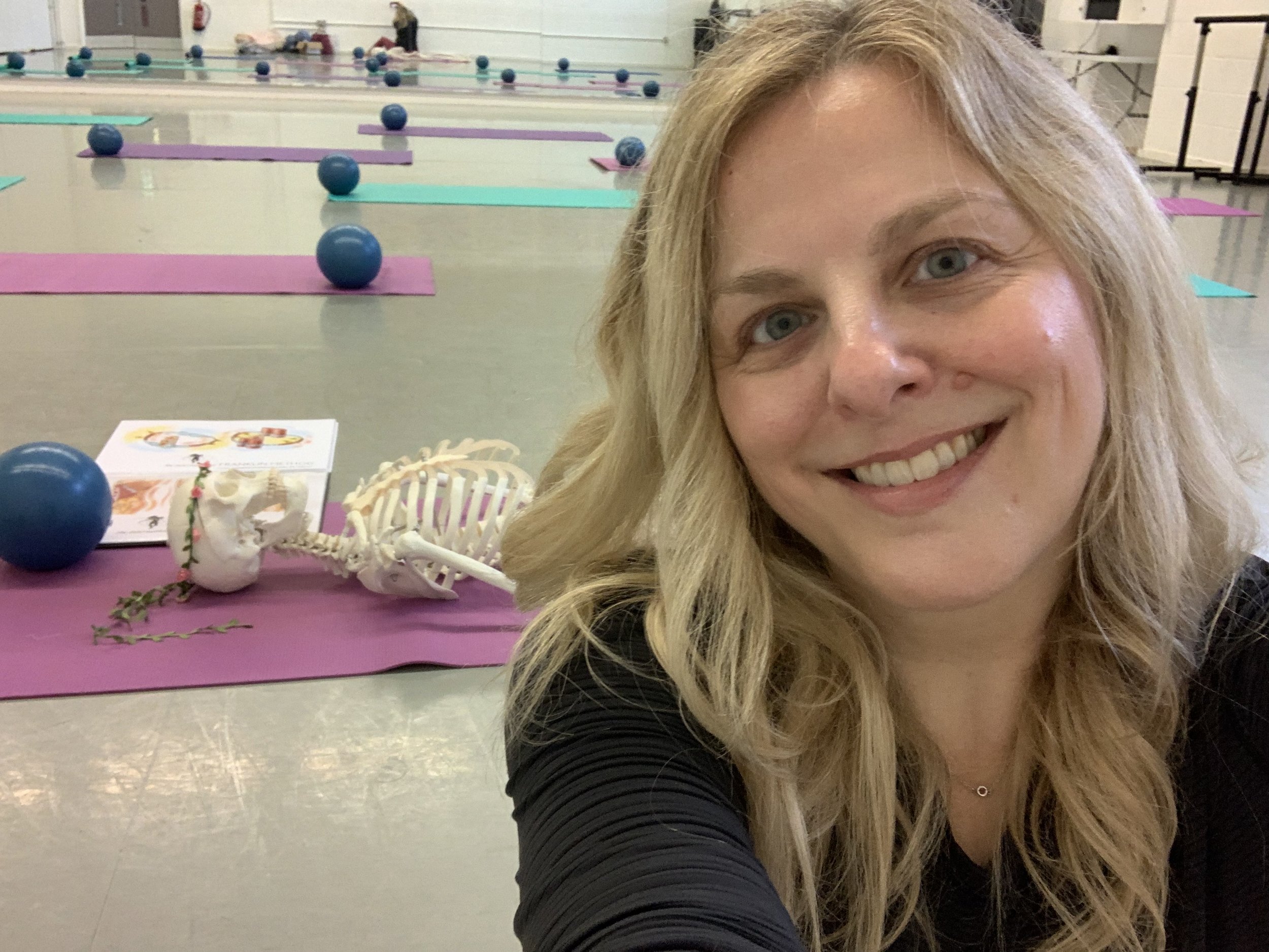 In the studio at the National Centre for Advanced Training (CAT) for South Asian Dance. As their Pilates and wellbeing tutor, I used the Franklin Method® 'Dynamic Abdominals' teaching to help these elite dancers find the perfect balance of core suppo