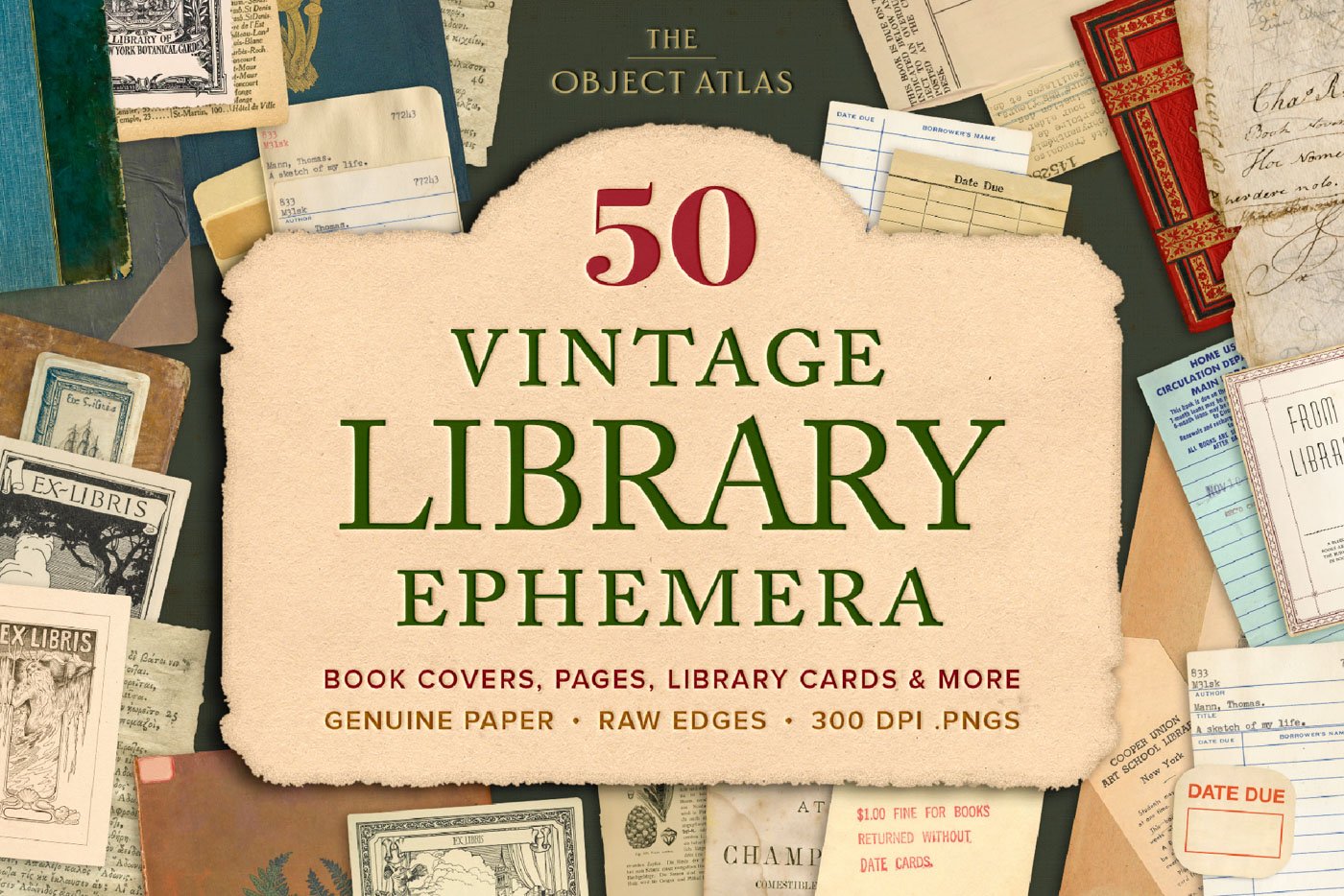50 Vintage Library Ephemera — The Object Atlas