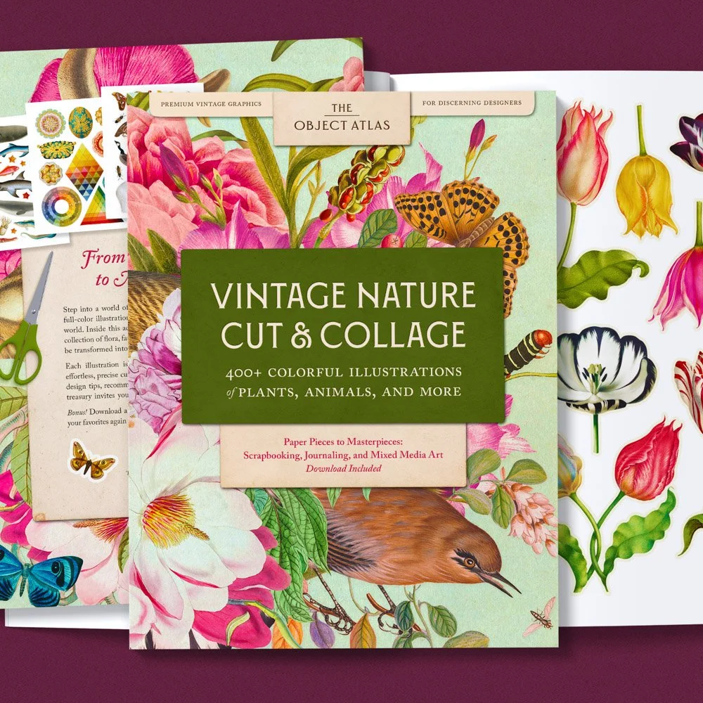 Vintage Nature Cut &amp; Collage Book
