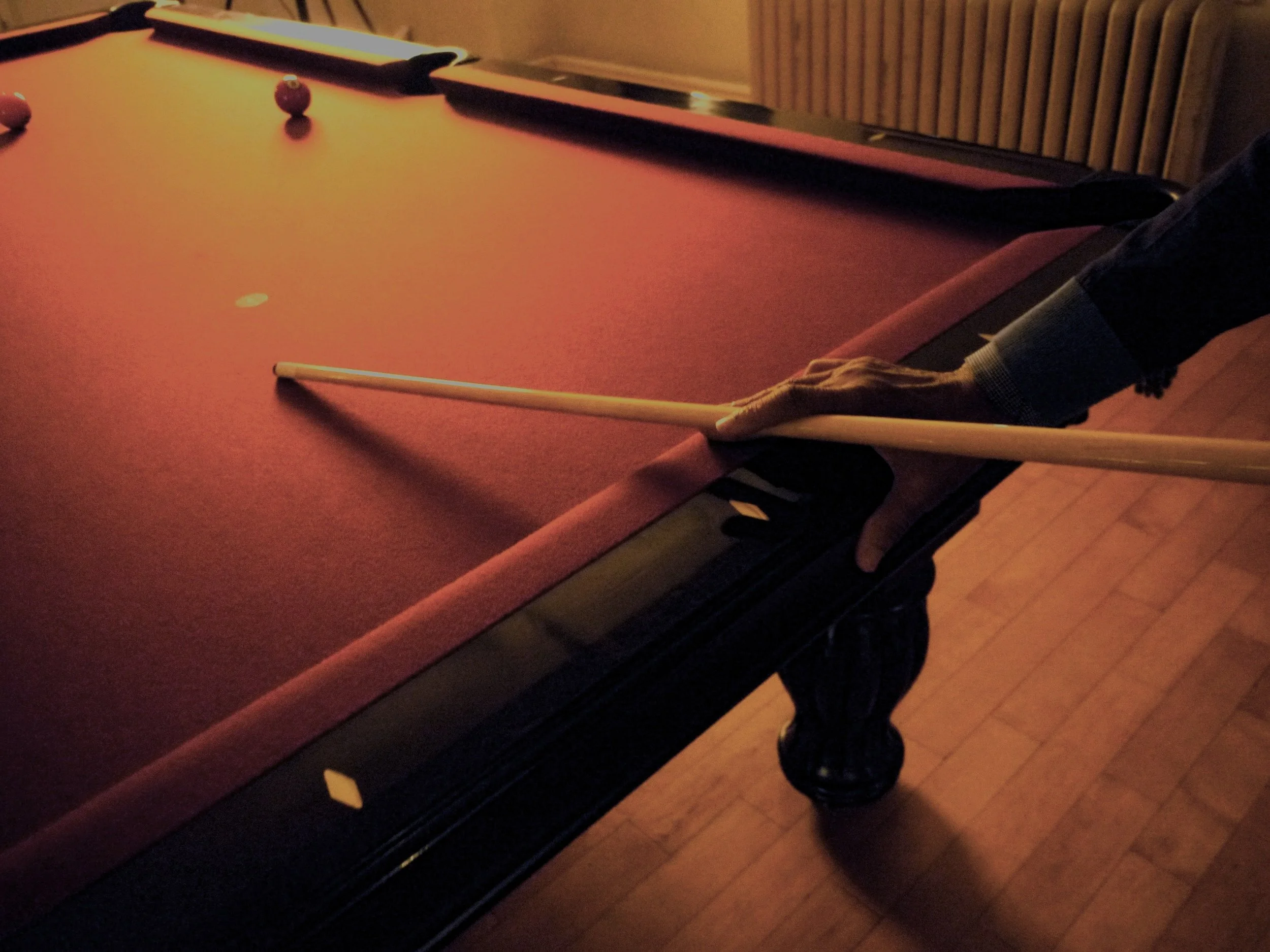 He loved to play pool