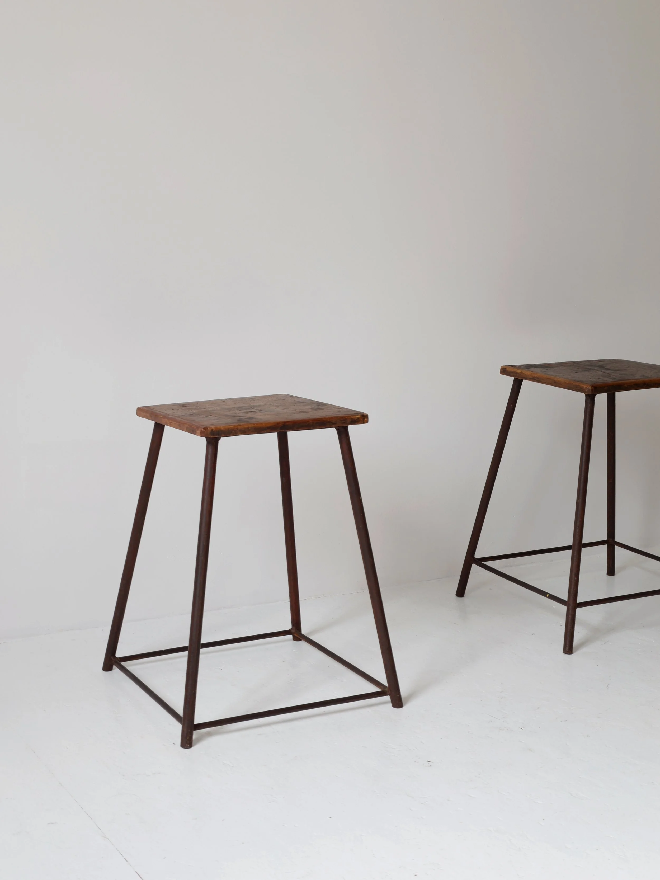 Matched Pair of French Stools