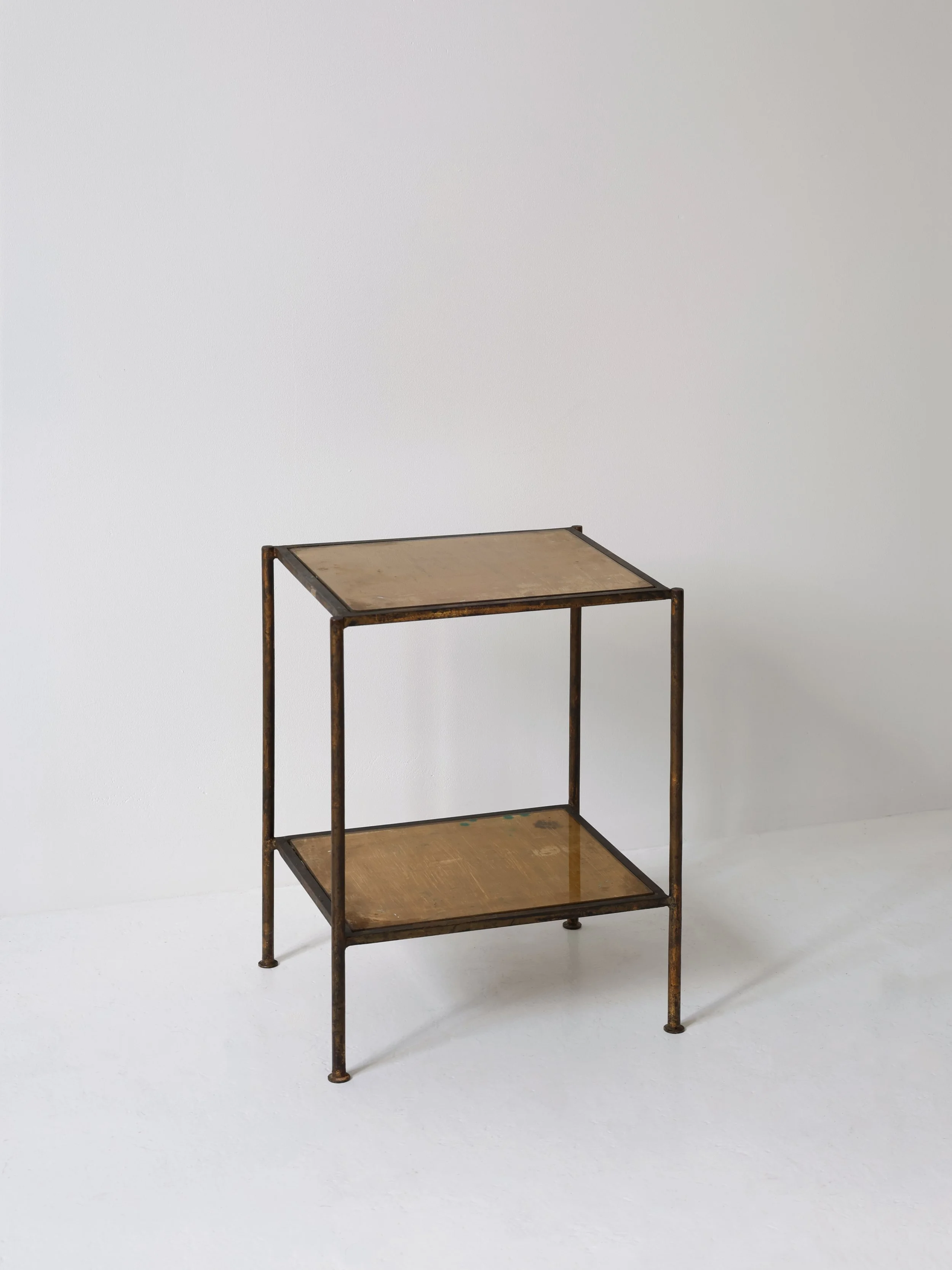 Gilt Wrought Iron Side Table