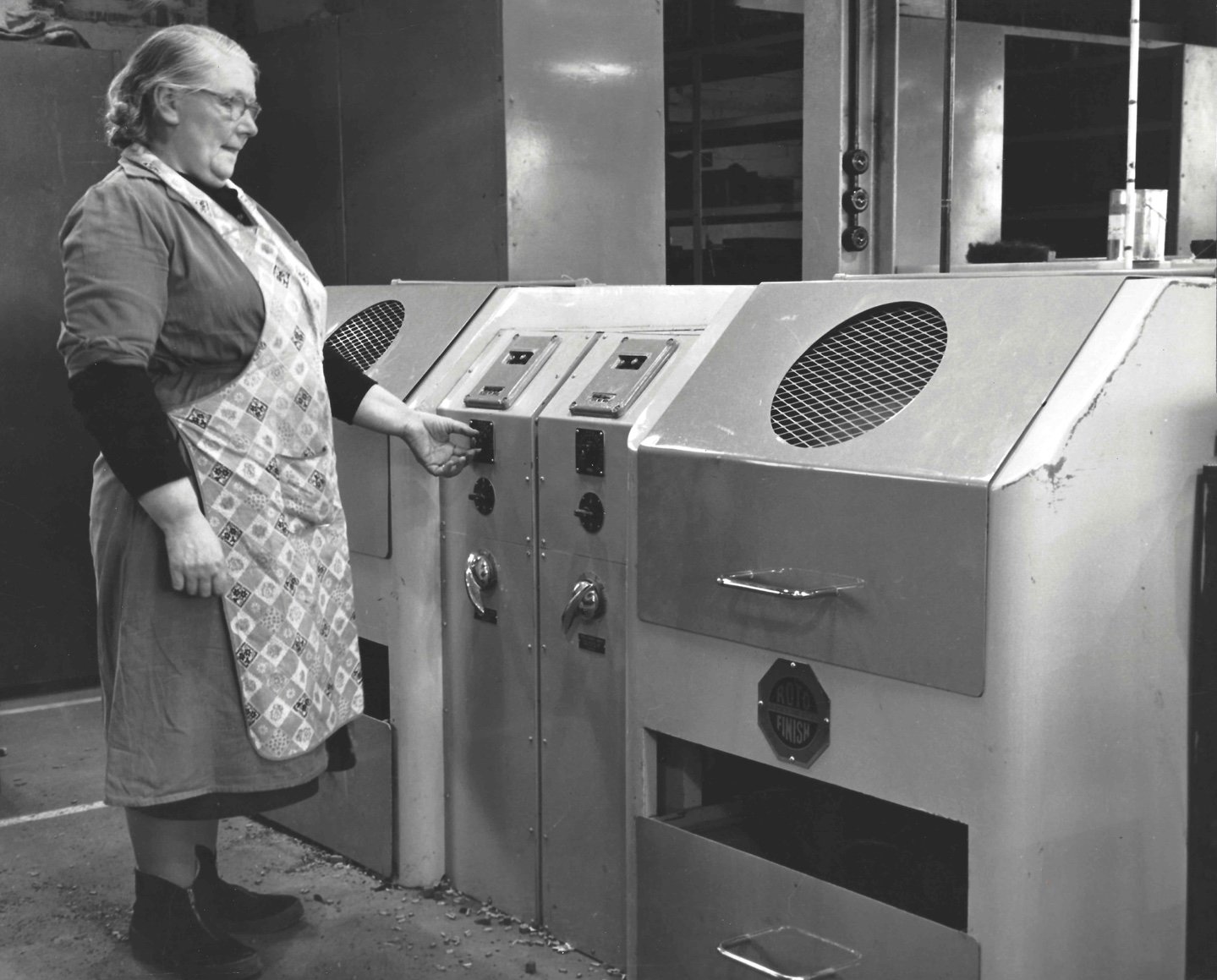Woman with machine