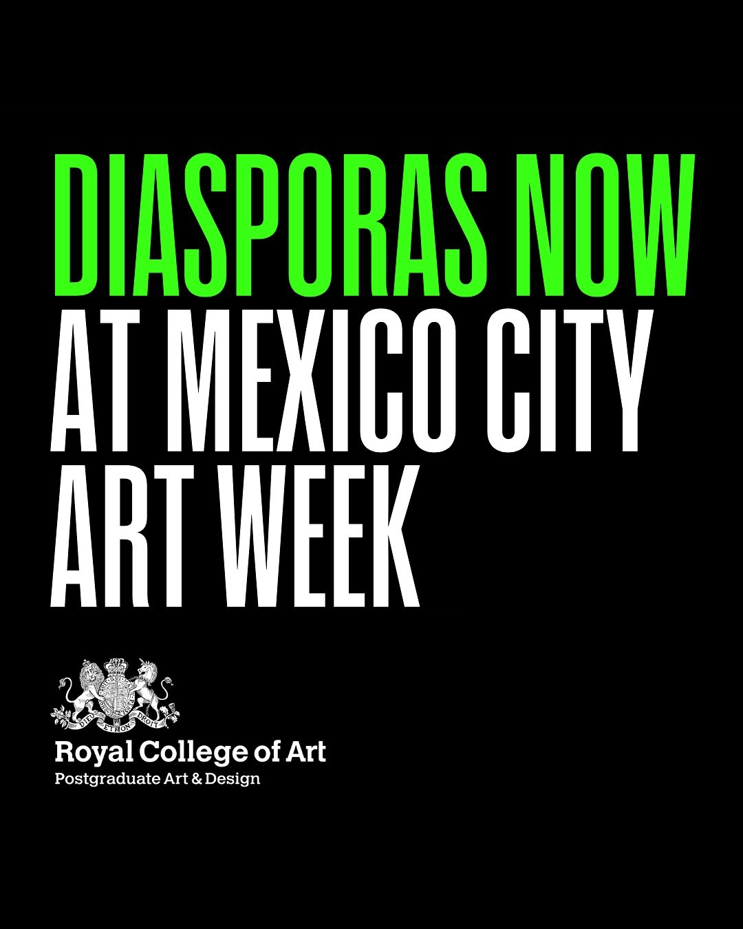 @diasporas_now and @royalcollegeofart debut at Mexico City Art Week ✈️🇲🇽

Live art platform Diasporas Now showcases visual, sonic, and performance art by Royal College of Art alumni Marissa Malik A.K.A. Manuka Honey (@mariimals with @calacapress) a