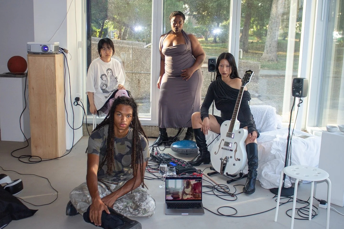 From our latest WIP: Sharing Space led by Diasporas Now artist RIEKO (@riekowhitfield) with @icalondon Young Creative Miro Alleyne-McCarthy (@miroalleynemccarthy) and @198_cal artists Xueting Chen (@stop_snowing____i) and duo Ayomide Tejuoso (@planta