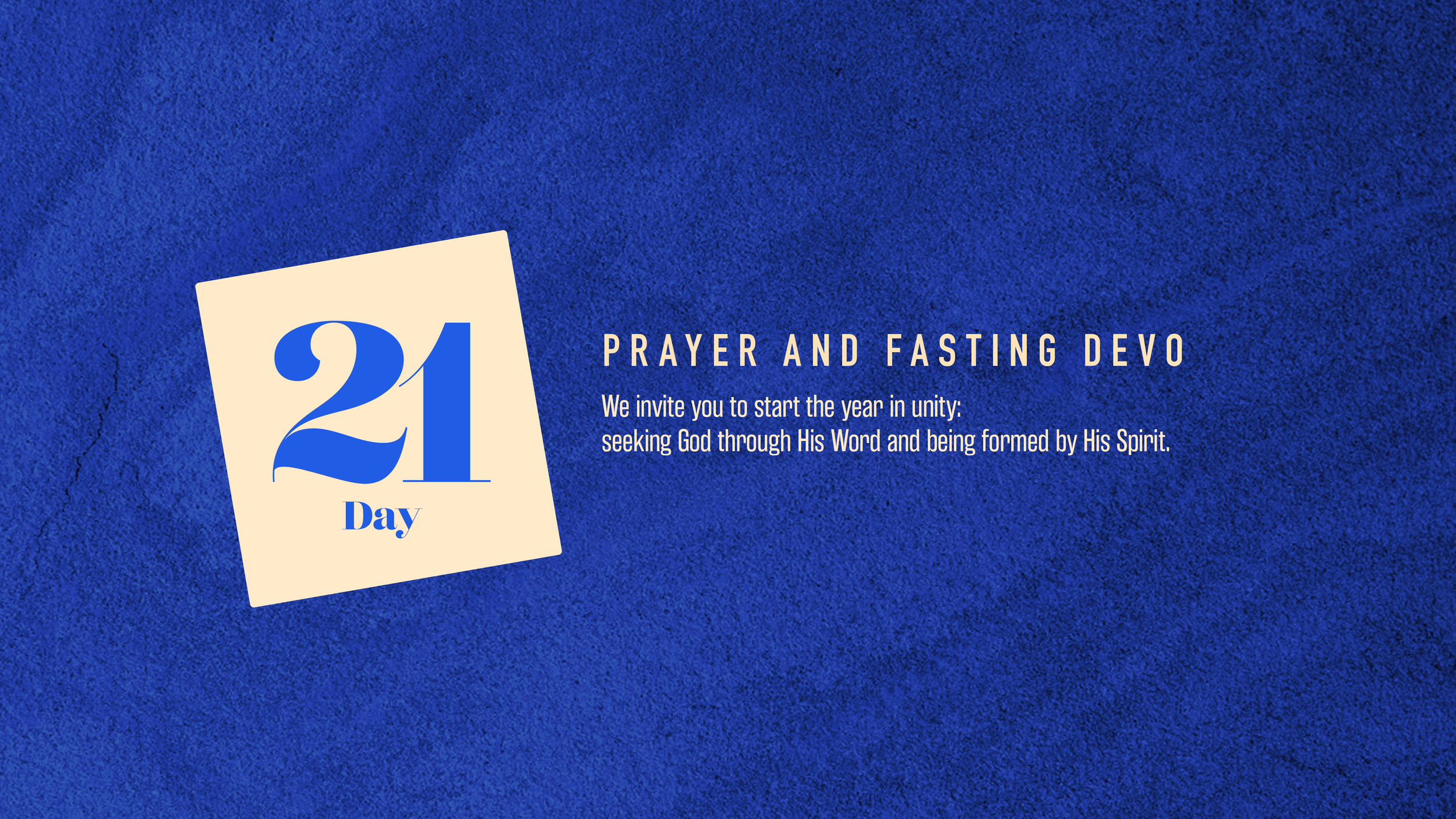 21 Day Prayer & Fasting