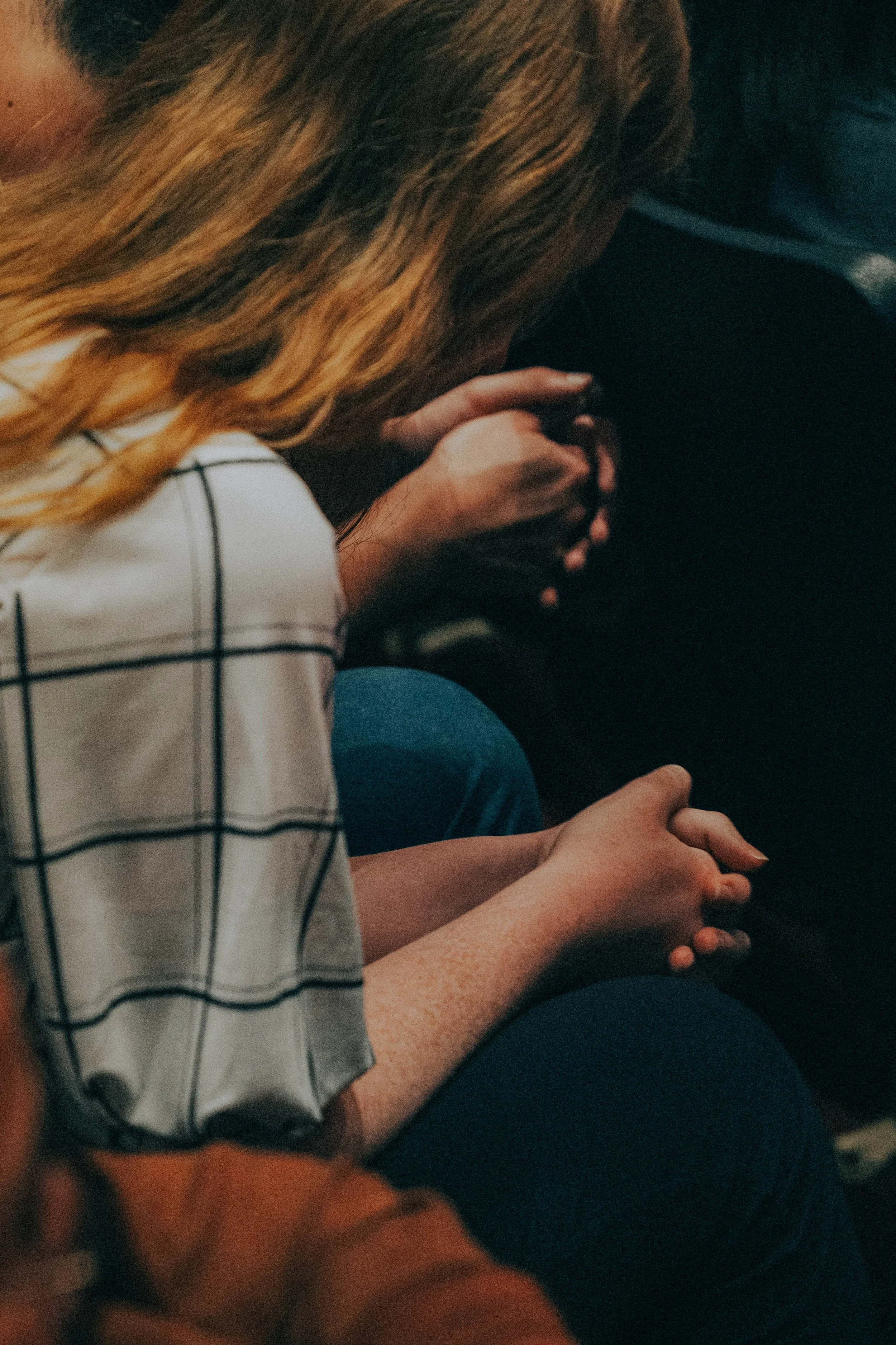 Closeup of Woman Praying