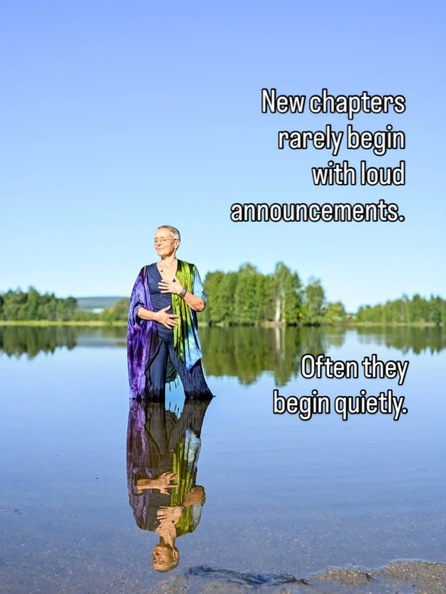 New chapters rarely begin with loud announcement.

Often they begin quietly 🤫

A New thought. 

A New awareness.

A gentle shift in direction.

And before you know it,
life begin to unfold in a new way.

Are you ready to unfold more of you, sign up 