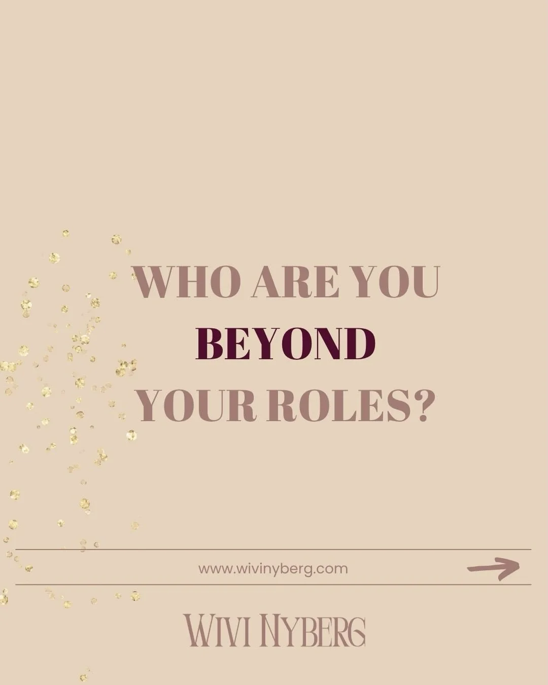 Who are you beyond your roles?

🌹Mother.
🌹Partner.
🌹Sister.
🌹Profession.
🌹Friend.
🌹Caregiver.

These roles matter.

But they are not your identity.

Beneath them all
there is a deeper truth.

And reconnecting with that
is one of the most powerf