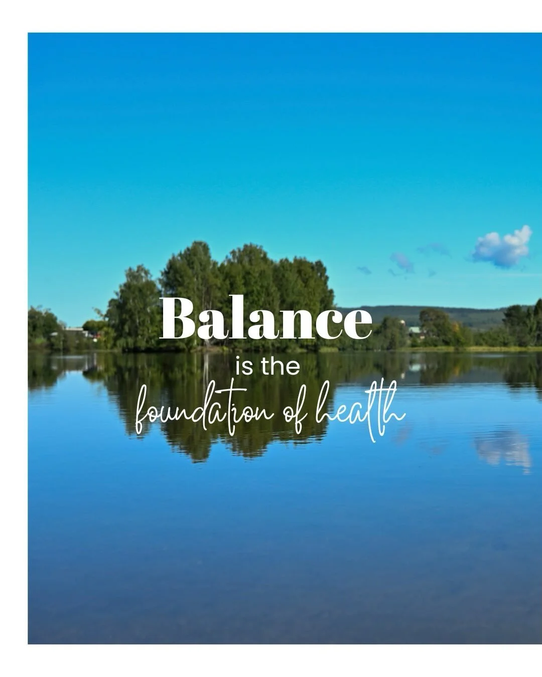 Balance is the key for sustainable health and living 🗝️

This is the foundation that the ancient wisdom and natural medicine Ayurveda all stand on.

It&rsquo;s easy to understand.

Balance.

Not too much of anything, nor too little.
Just enough.
And