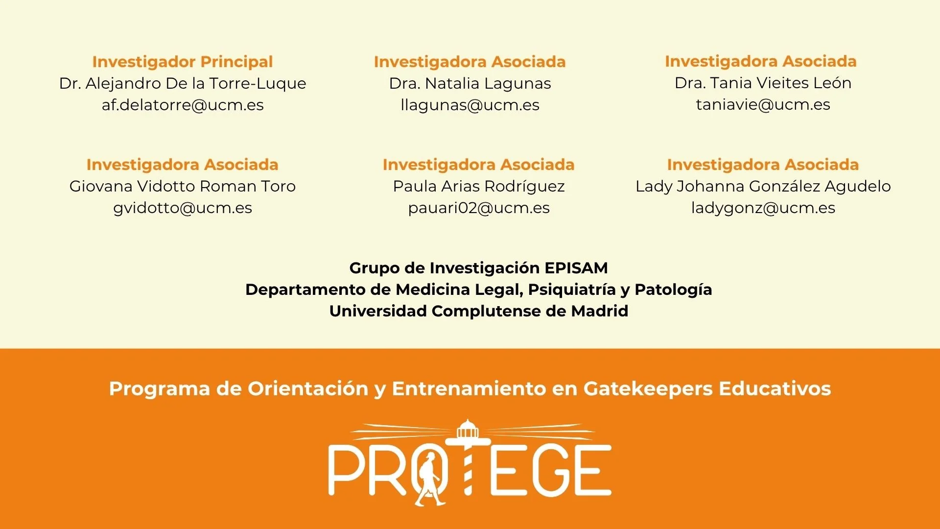 PROTEGE: Programa de Orientación y Entrenamiento en Gatekeepers Educativos