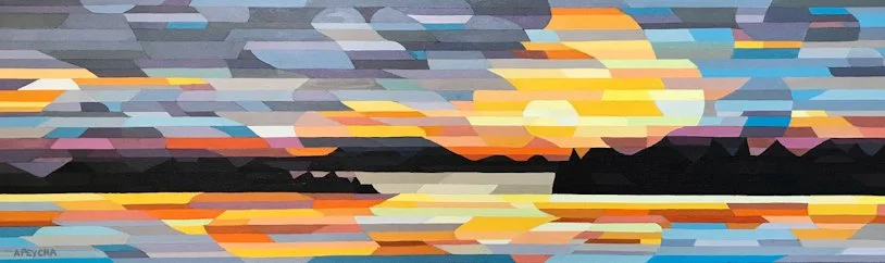 Sunset Eastern Georgian Bay, Oil on Canvas, 18x24 🔴