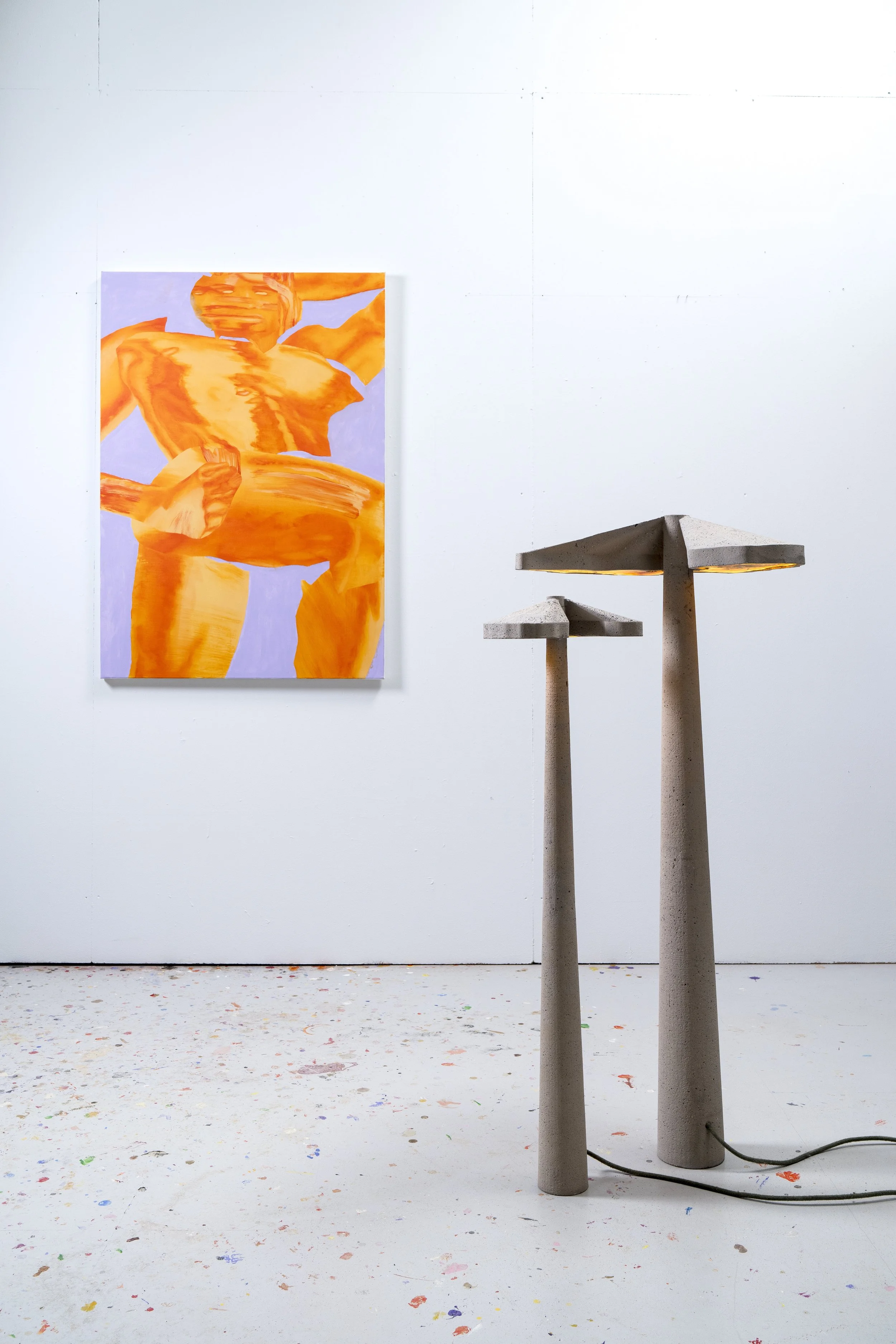 Painting by Cedric Pierre-Bez - Photo Jules Hidrot