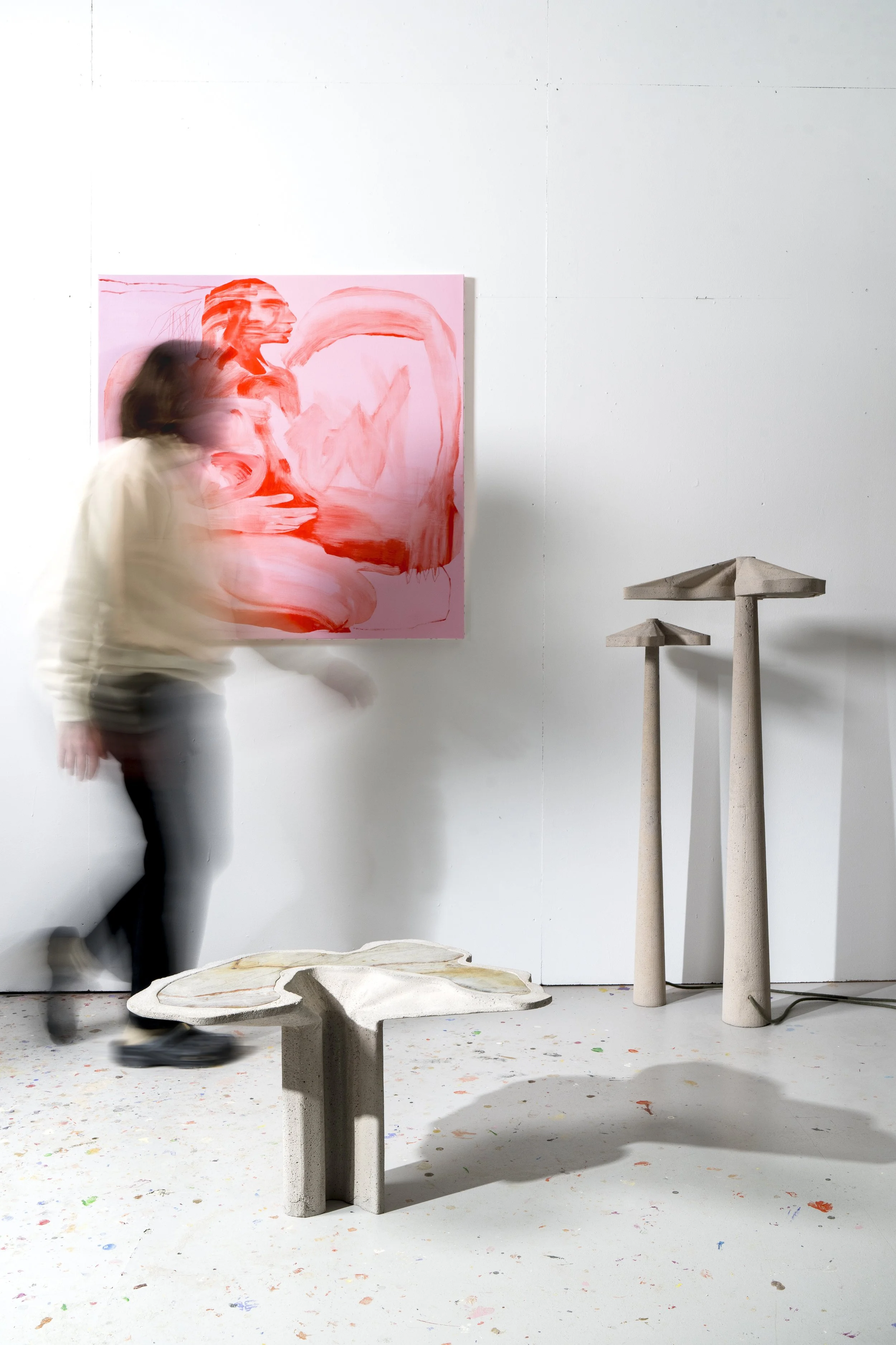 Painting by Cedric Pierre-Bez - Photo Jules Hidrot