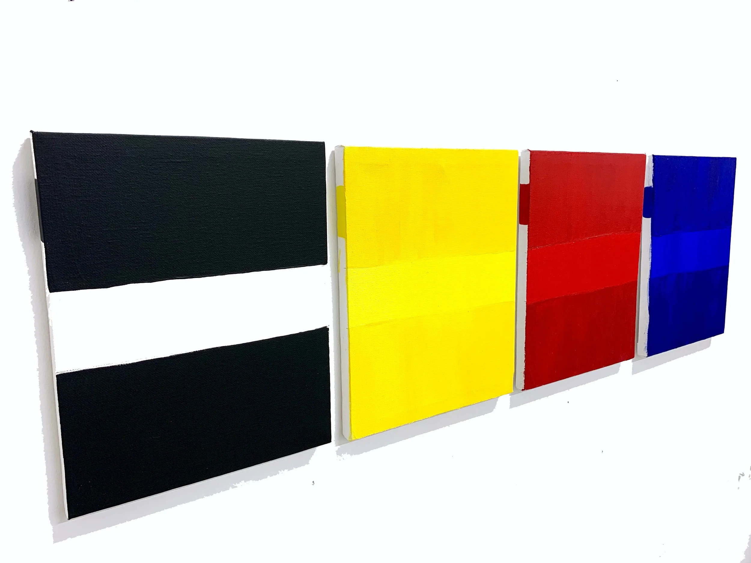 UNTITLED (COL.1) ACRYLIC ON CANVAS, 36X 10"