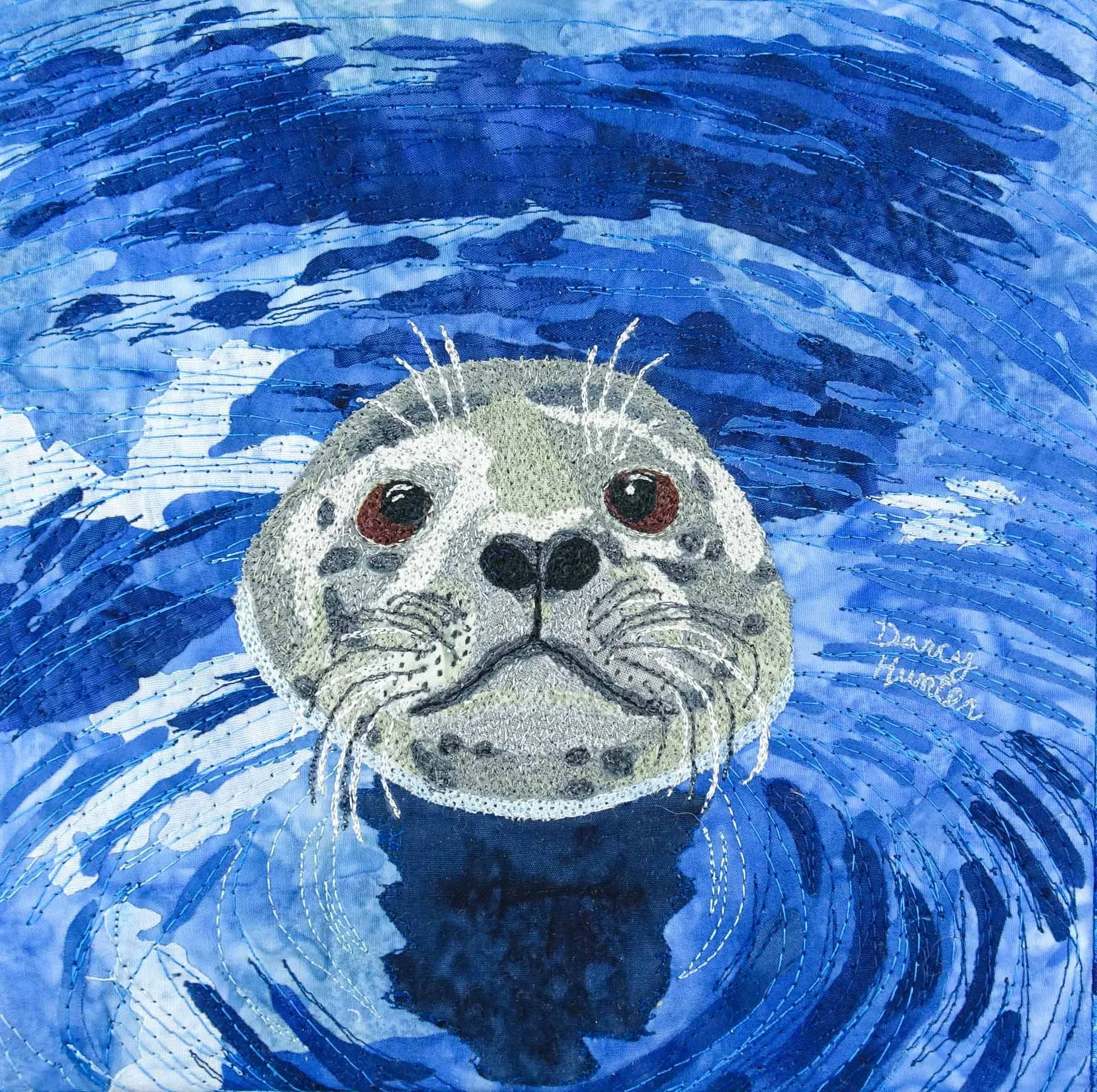 "Bob" (the harbour seal) - 9 by 9 inches - $265 CAD