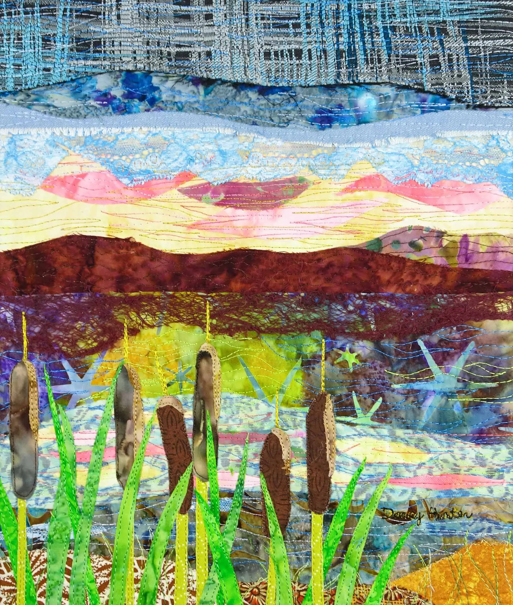 Cattails at the Golden Hour - 11 by 14 inches - $475 CAD