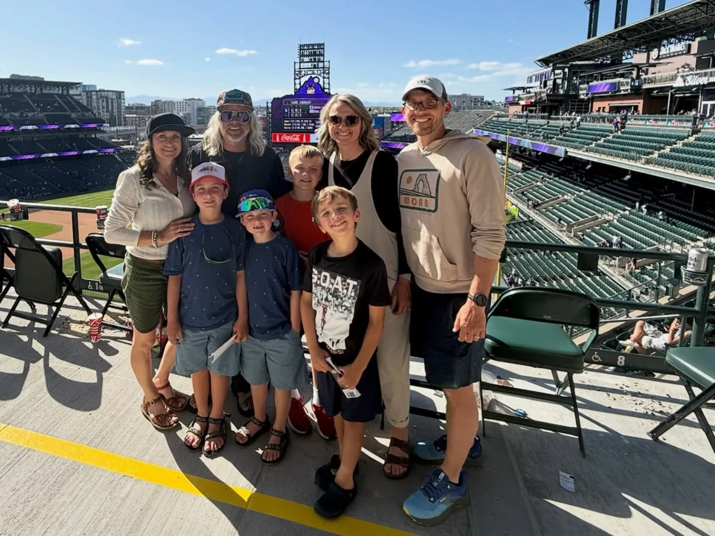 From snow ❄️ to soccer ⚽️ and then finishing it off in the sports realm with some good ole&rsquo; baseball ⚾️ at @thecoorsfield @rockies @dodgers 👏👍🙏 What a win Rockies!!! #baseball #sports #denver #colorado #fun @western.colorado @reebs16 @rebecc