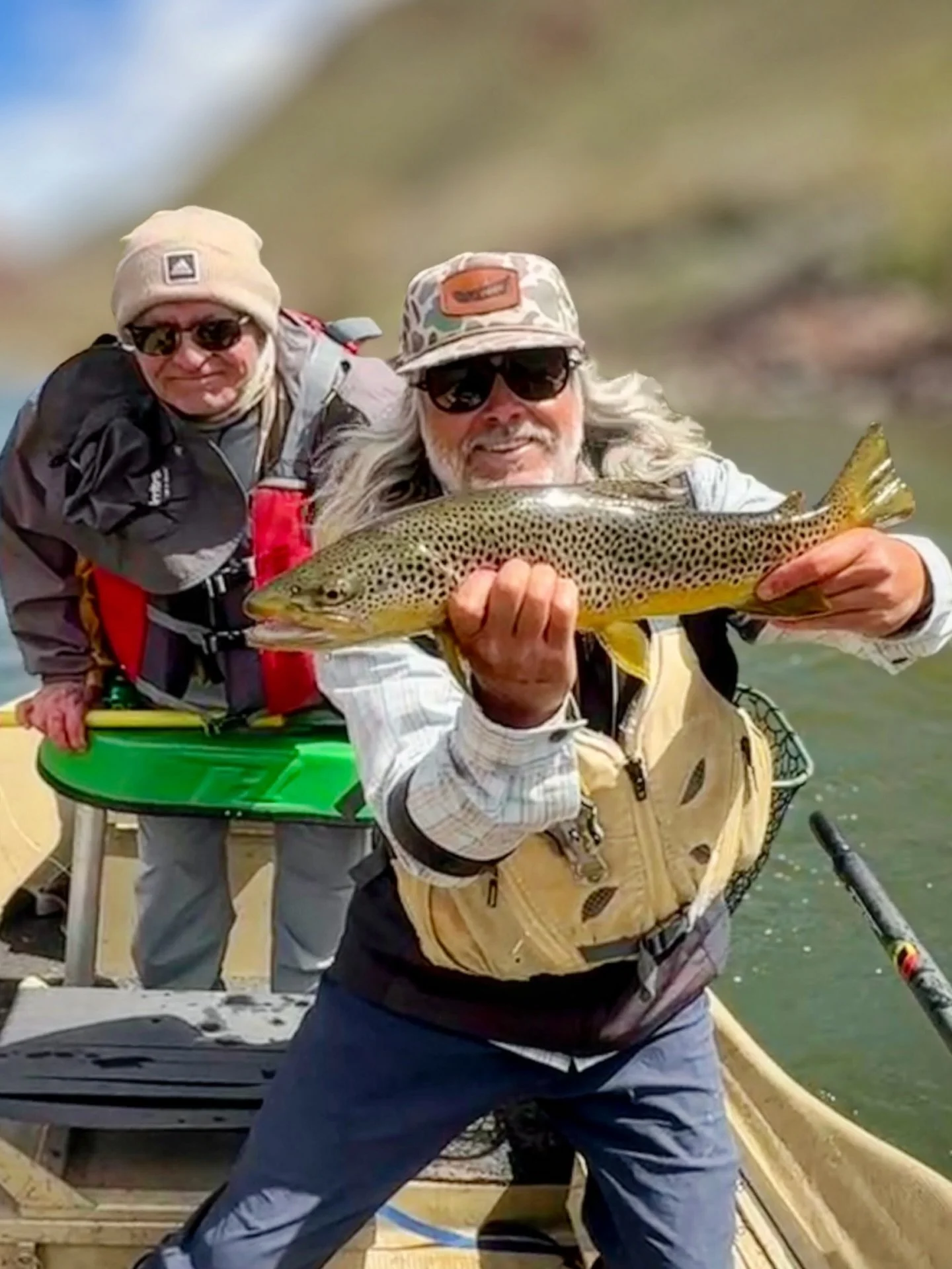 Some fun on the water with Dave and some beautiful fish 🐟 The wind 💨 was out for sure, but we managed to stay busy 🎣 Great work and always appreciate the support over the many years 🙏 @jeffmckenna29flyfishing @coloradowestslopeflyfishing 
&bull;
