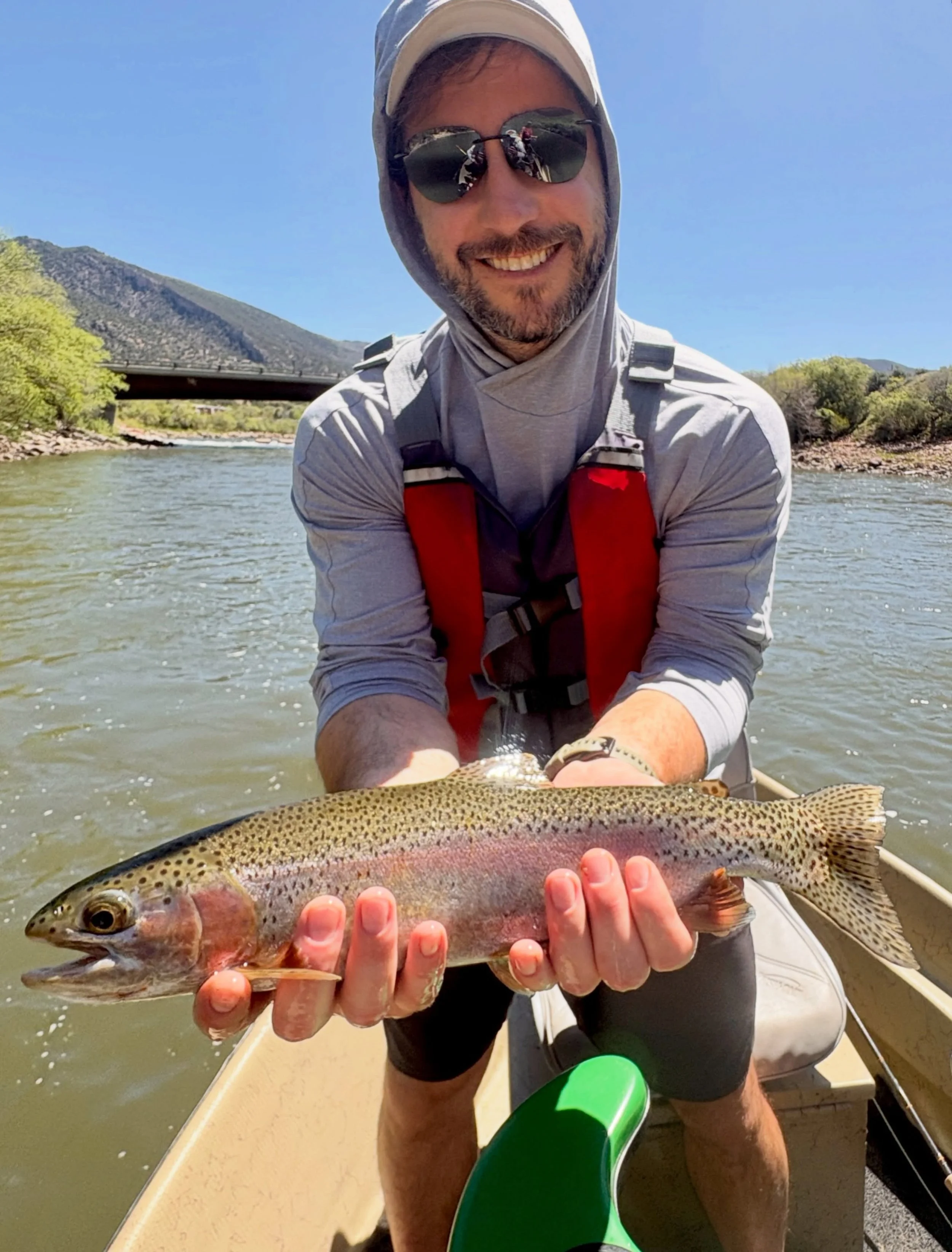 Beautiful Dayz&rsquo; &amp; Good Times on the water with Joseph 🎣 Let&rsquo;s go fishing with @coloradowestslopeflyfishing ~ Fishing has been good and the bugs are changing daily 🐜 Don&rsquo;t wait too long this Season to get your day on the water 